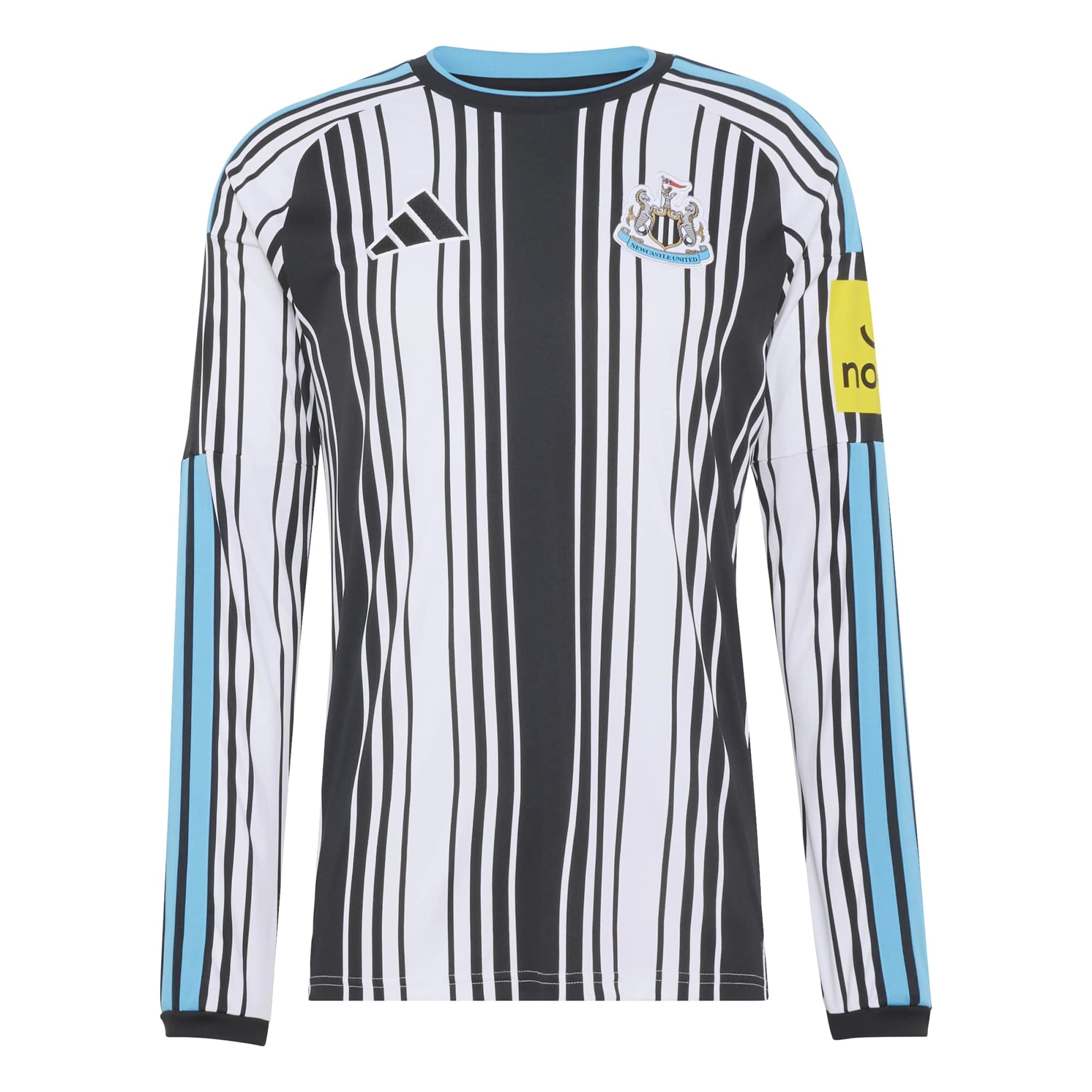 adidas 2026-27 Newcastle Men's Stadium Home Long-Sleeve Soccer Jersey (Front)