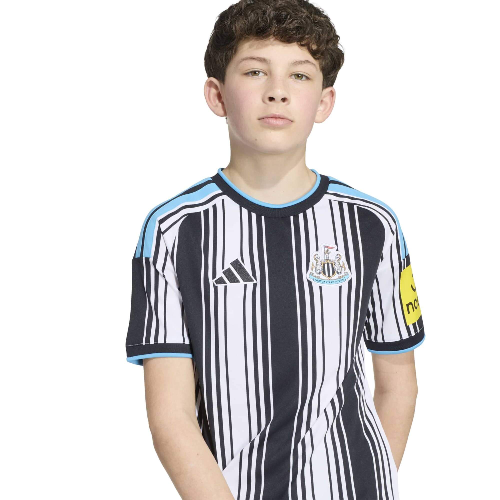 adidas 2026-27 Newcastle Youth Stadium Home Soccer Jersey (Detail 1)