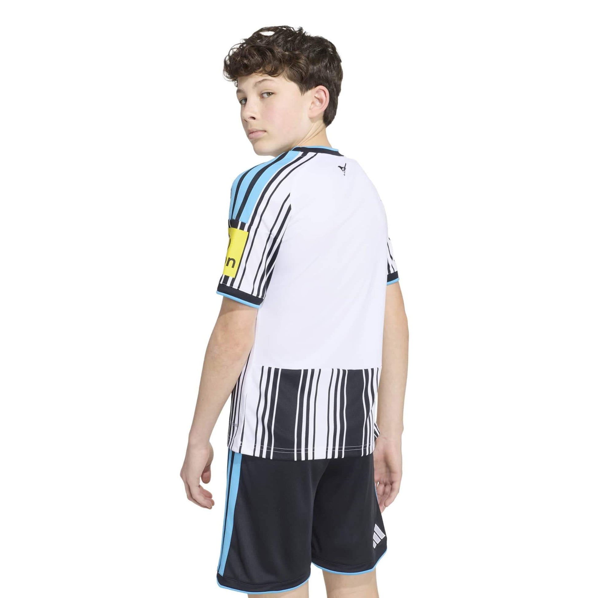 adidas 2026-27 Newcastle Youth Stadium Home Soccer Jersey (Model - Back)