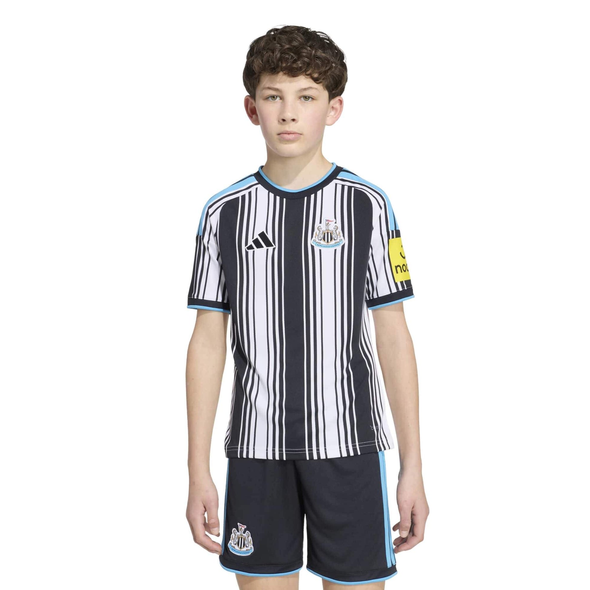 adidas 2026-27 Newcastle Youth Stadium Home Soccer Jersey (Model - Front)