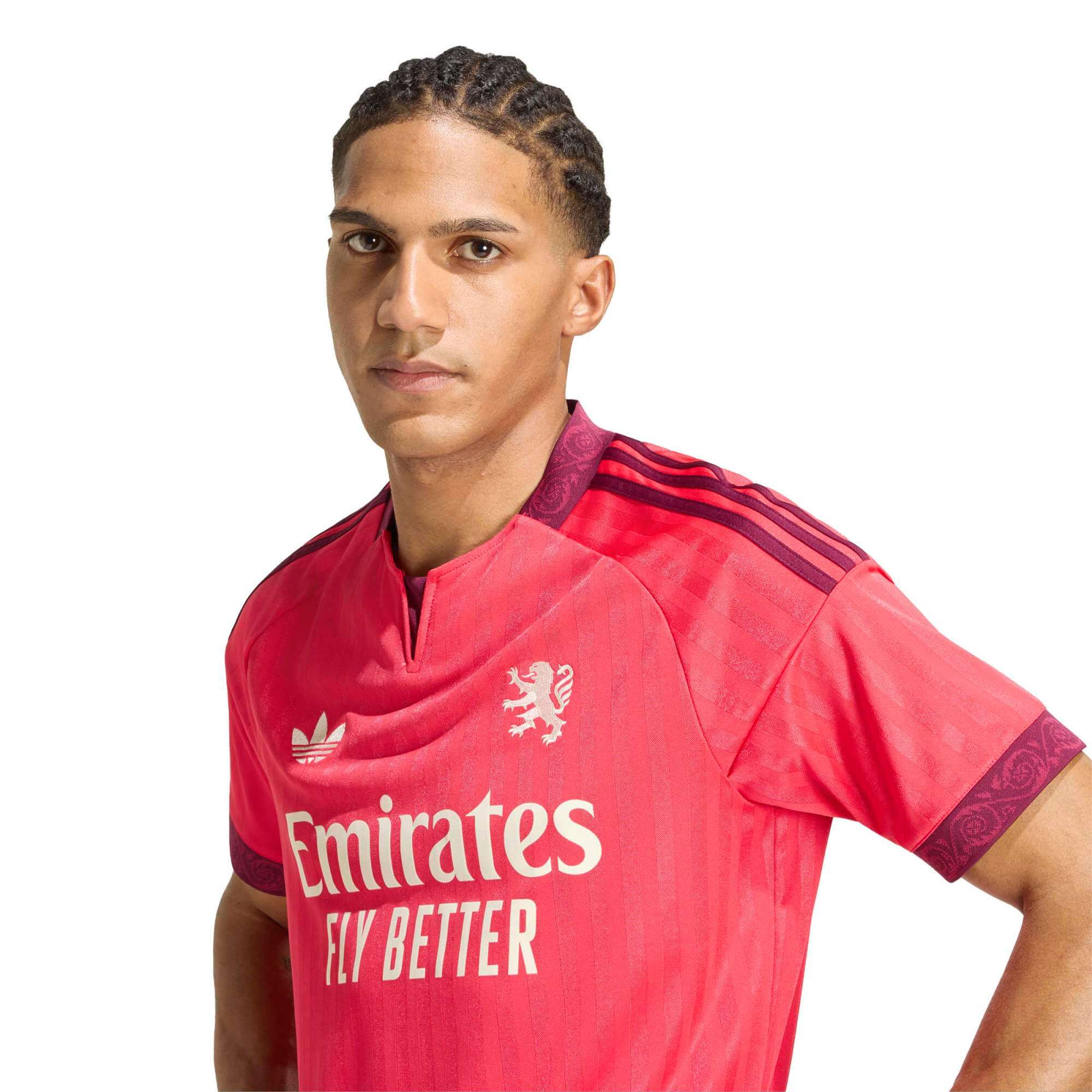 adidas 2026-27 Olympique Lyon Men's Stadium Away Soccer Jersey (Detail 1)