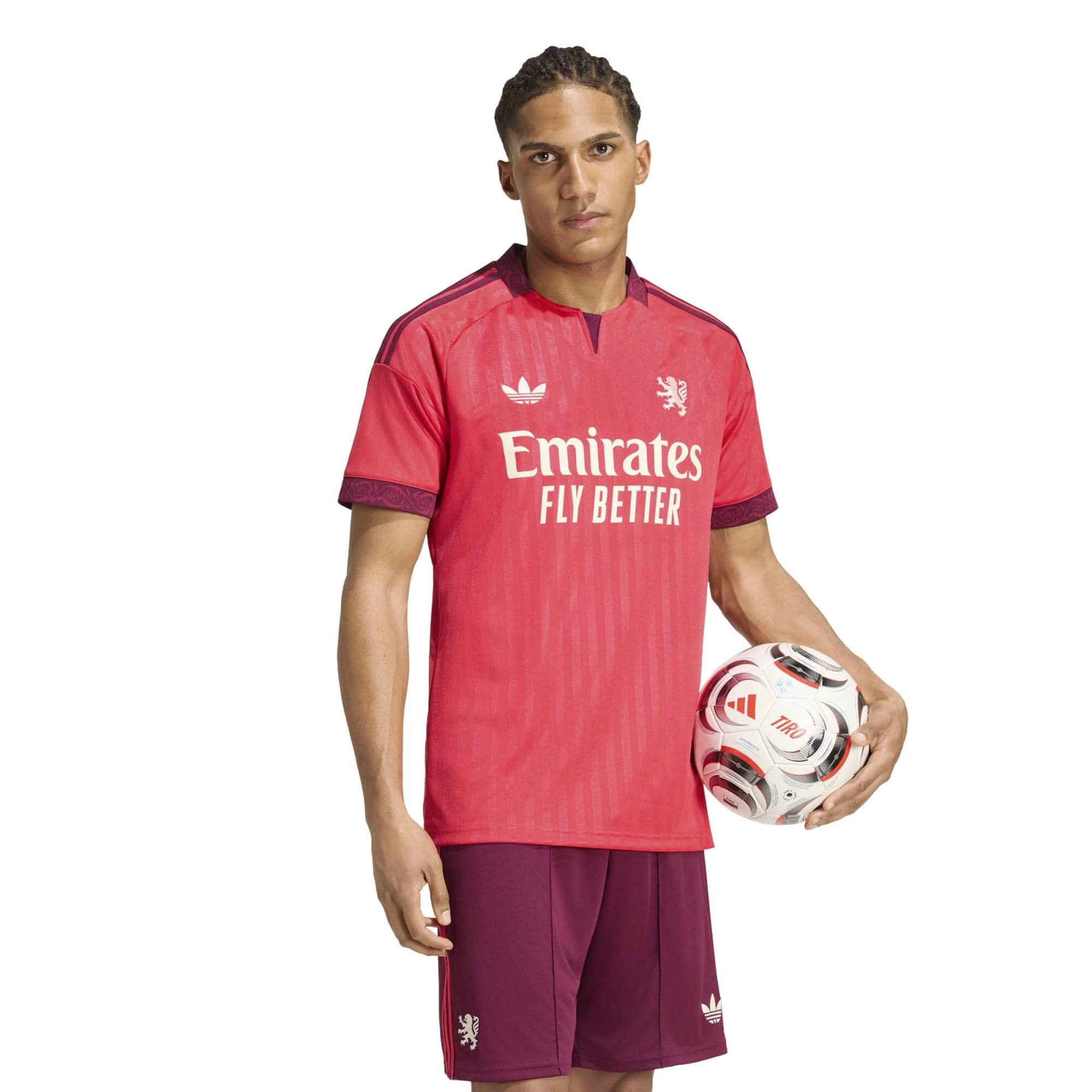 adidas 2026-27 Olympique Lyon Men's Stadium Away Soccer Jersey (Model - Front)