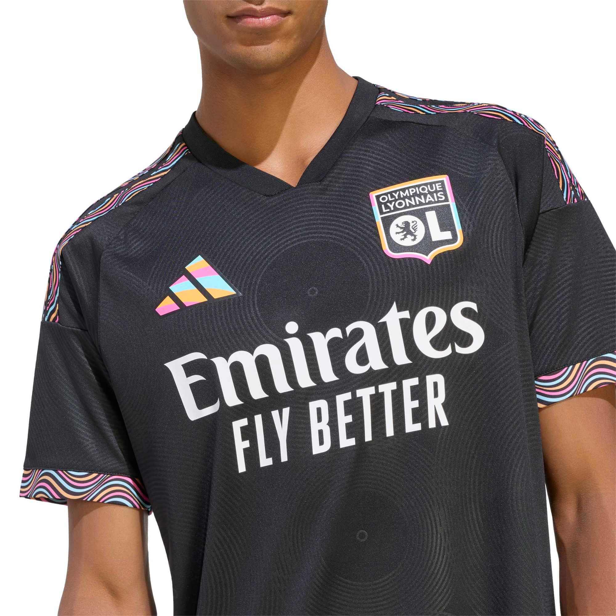 adidas 2026-27 Olympique Lyon Men's Stadium Third Soccer Jersey (Detail 1)