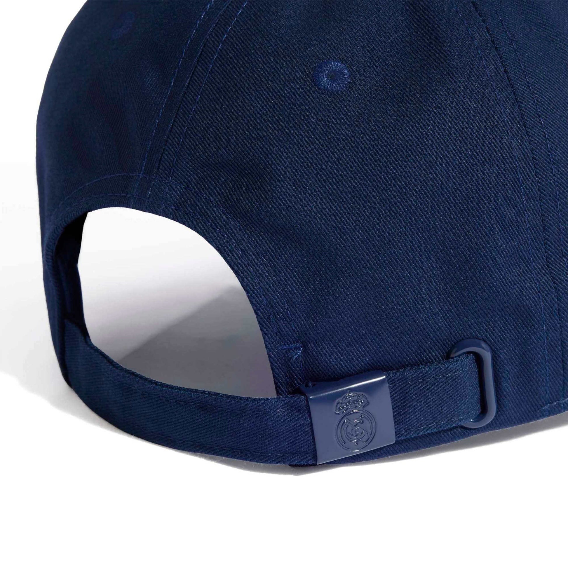 adidas 2026-27 Real Madrid Baseball Cap Team Navy Blue 2 - White (Detail 2)
