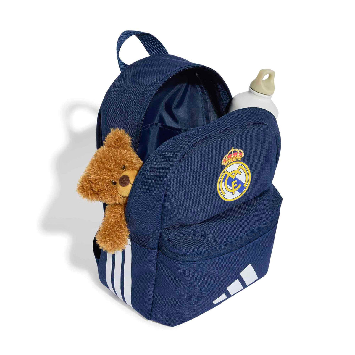 adidas 2026-27 Real Madrid Kid's Backpack (Lateral Front - Open)
