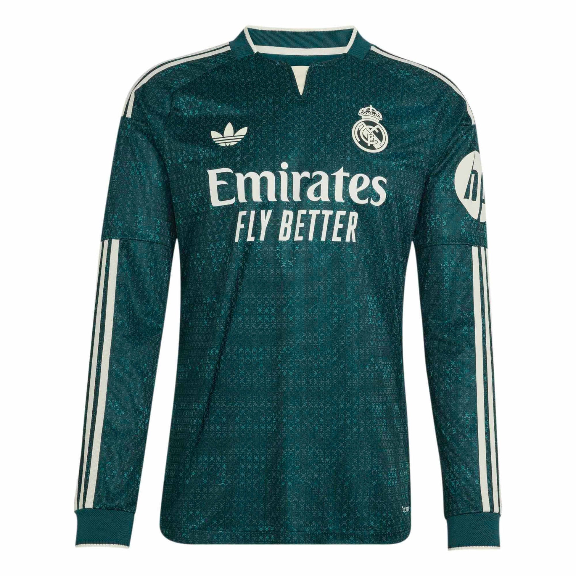 adidas 2026-27 Real Madrid Men's Authentic Away Long-Sleeve Soccer Jersey (Front)