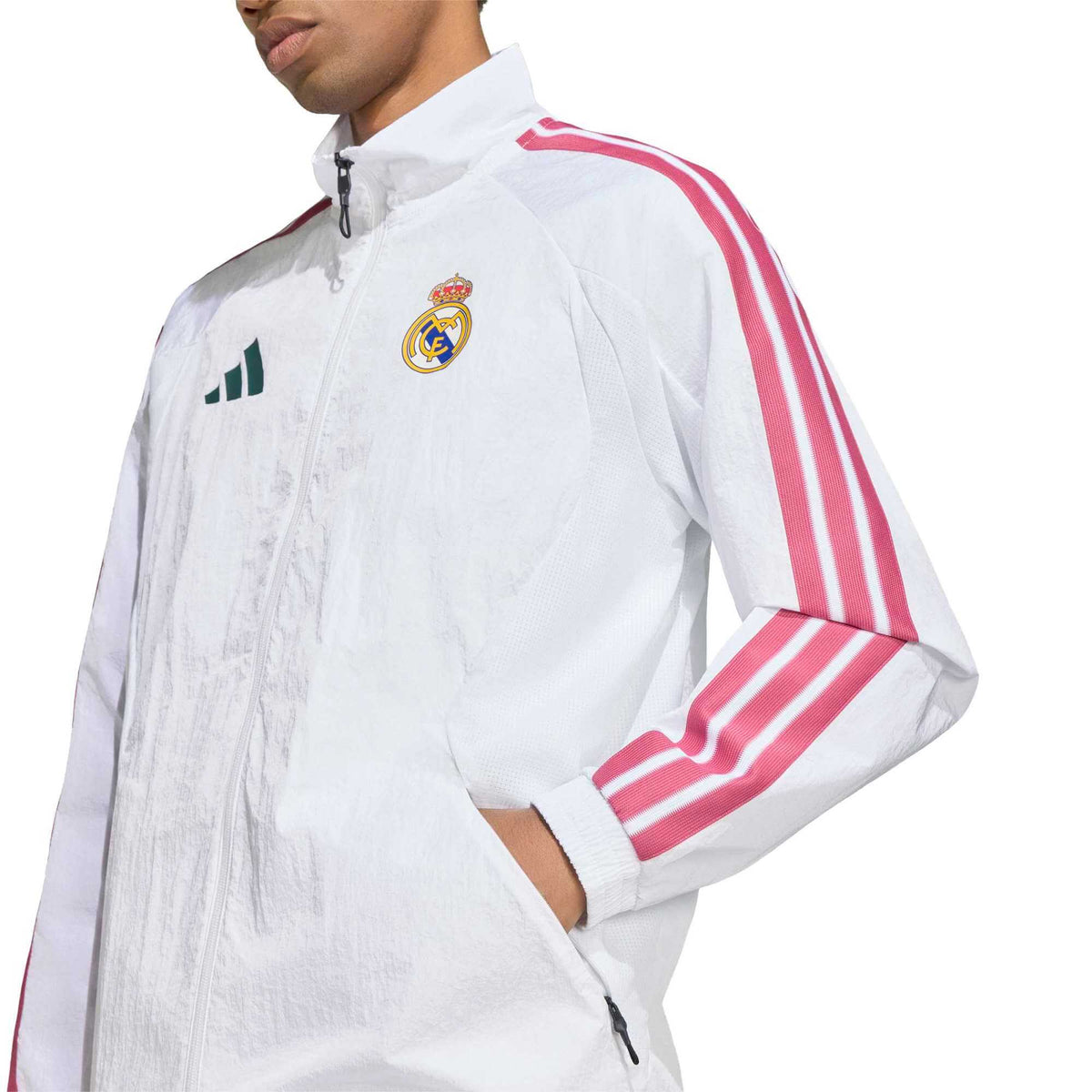 adidas 2026-27 Real Madrid Men's Home Anthem Jacket (Detail 1)