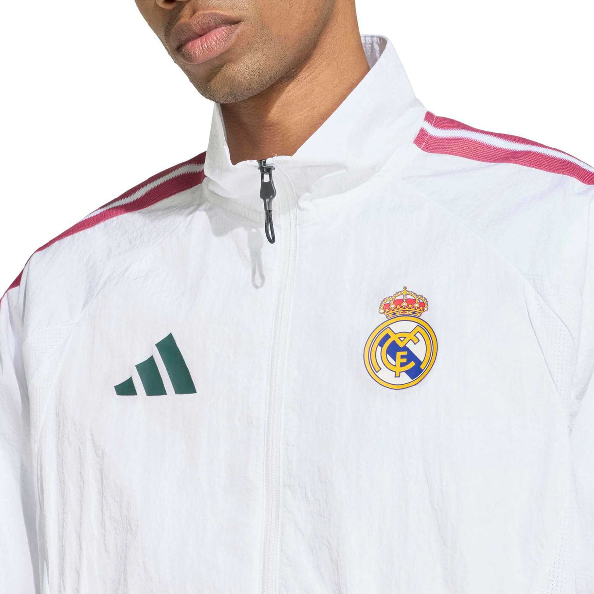 adidas 2026-27 Real Madrid Men's Home Anthem Jacket (Detail 2)