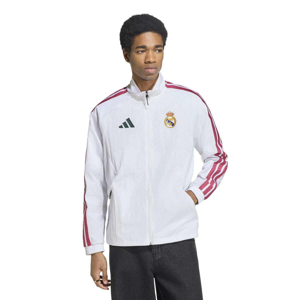 adidas 2026-27 Real Madrid Men's Home Anthem Jacket (Model - Front)