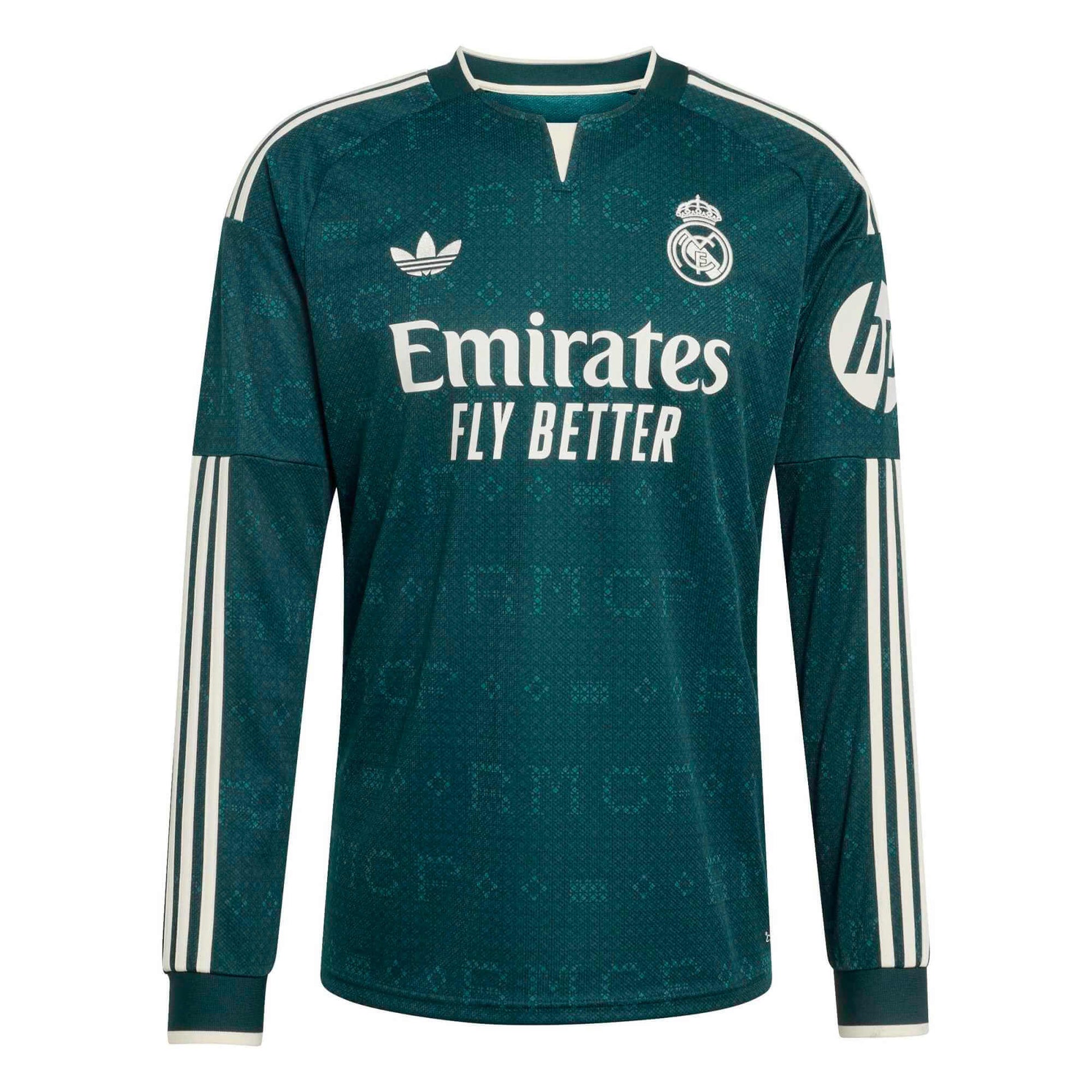 adidas 2026-27 Real Madrid Men's Stadium Away Long-Sleeve Soccer Jersey (Front)