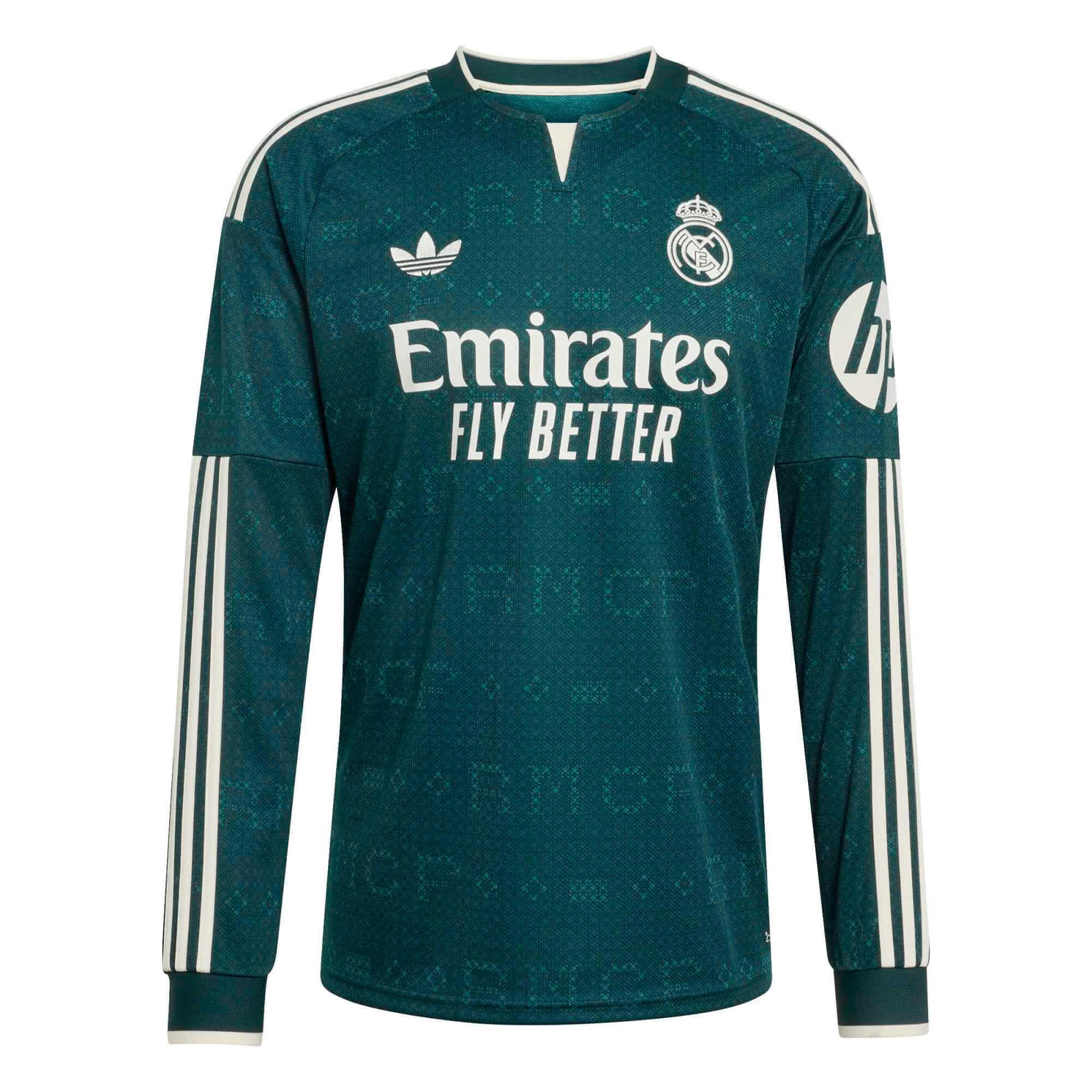 adidas 2026-27 Real Madrid Men's Stadium Away Long-Sleeve Soccer Jersey (Front)