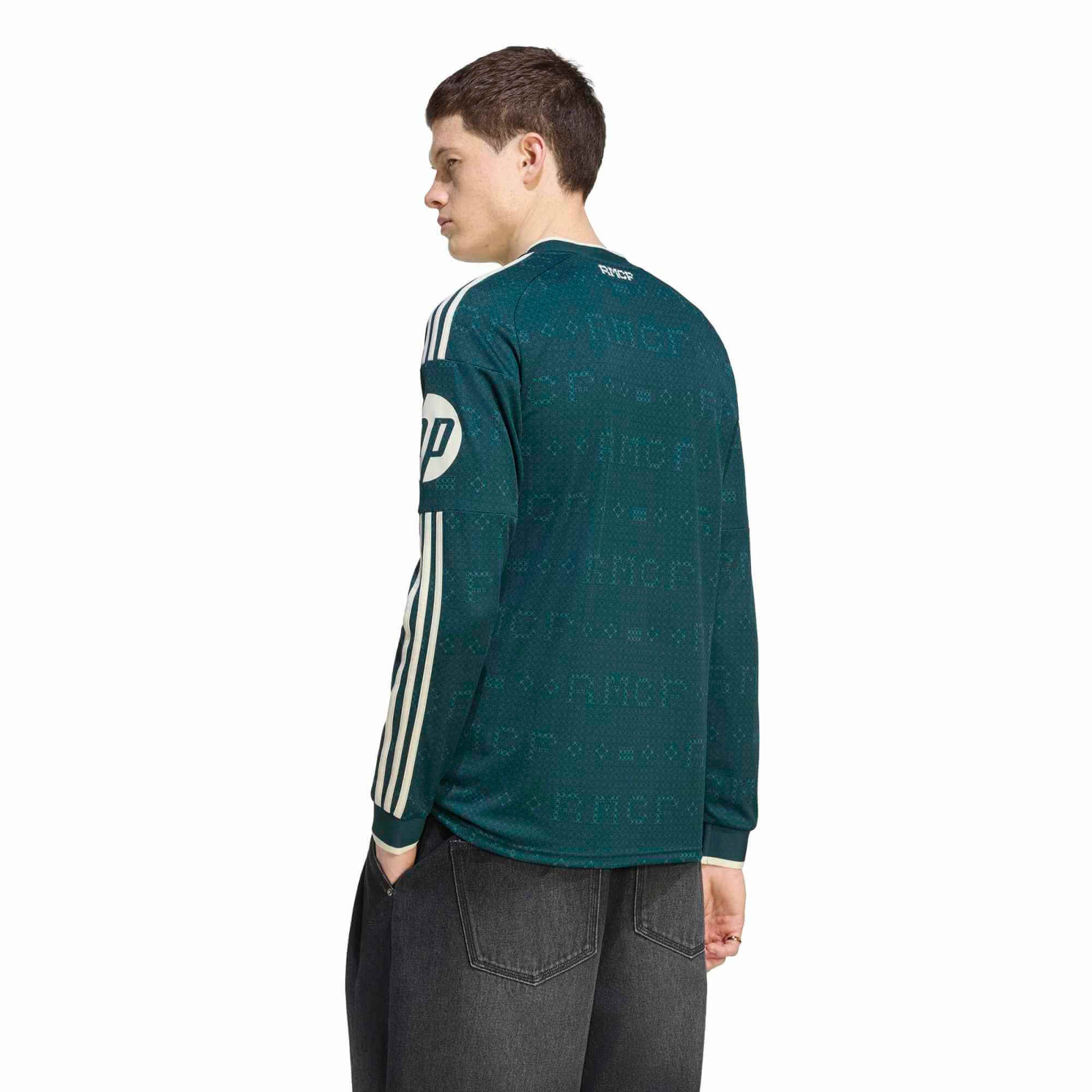 adidas 2026-27 Real Madrid Men's Stadium Away Long-Sleeve Soccer Jersey (Model - Back)