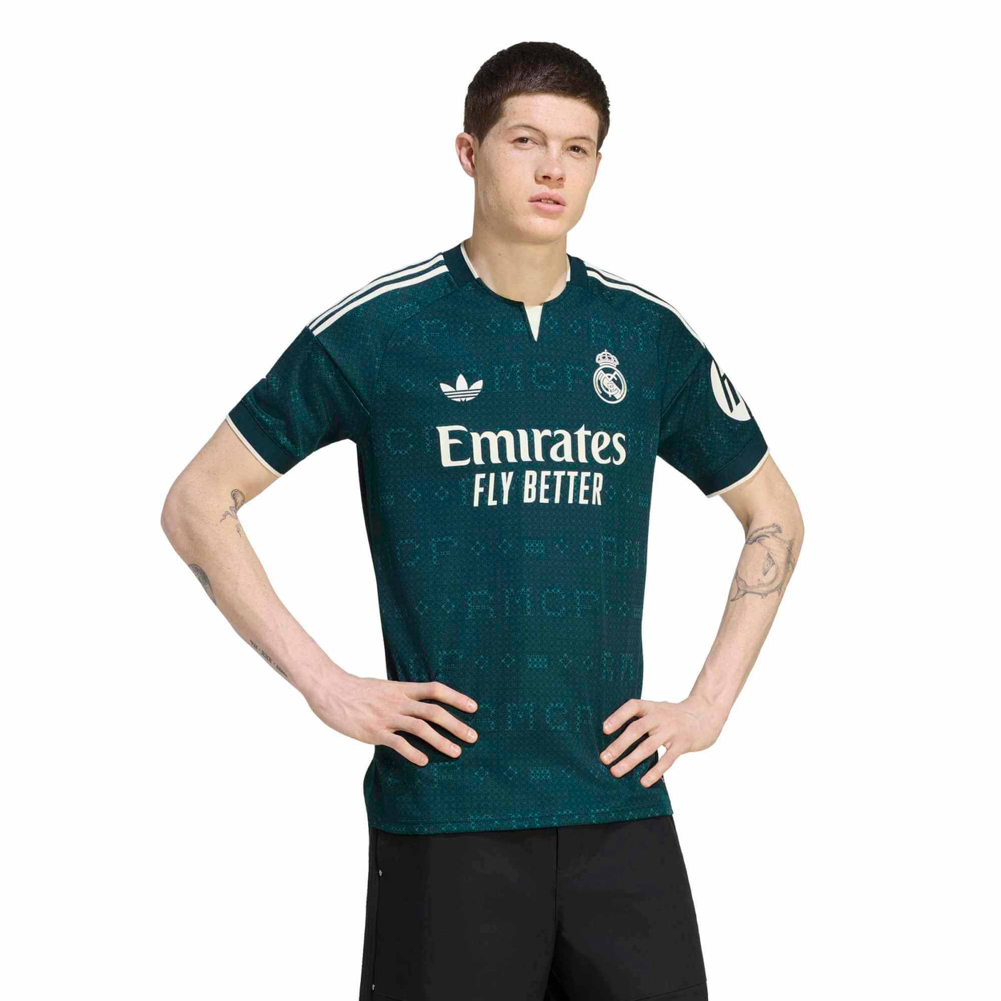 adidas 2026-27 Real Madrid Men's Stadium Away Soccer Jersey (Model - Front)
