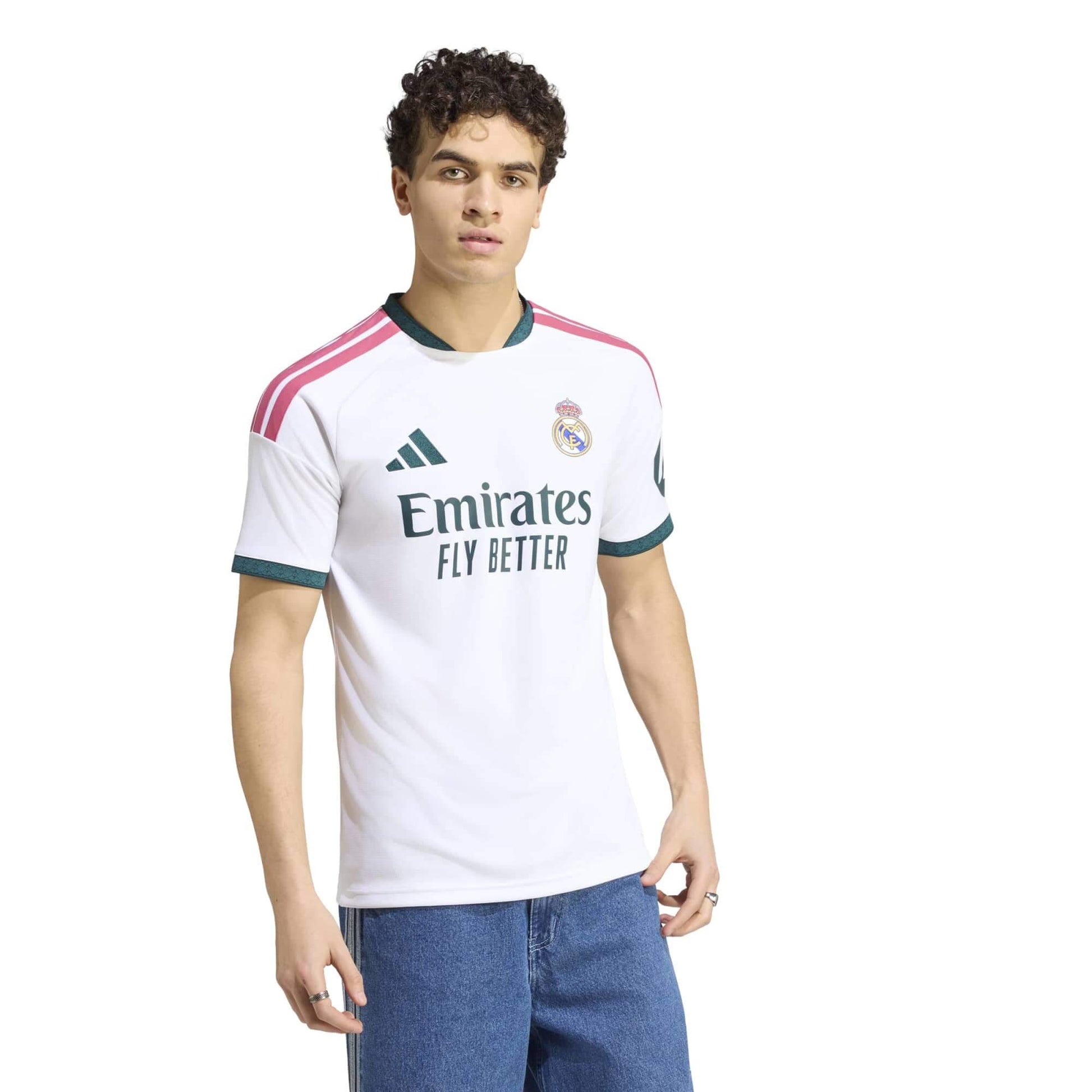 adidas 2026-27 Real Madrid Men's Stadium Home Soccer Jersey (Model - Front)