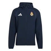 adidas 2026-27 Real Madrid Men's Tiro Travel Full-Zip Windbreaker (Front)