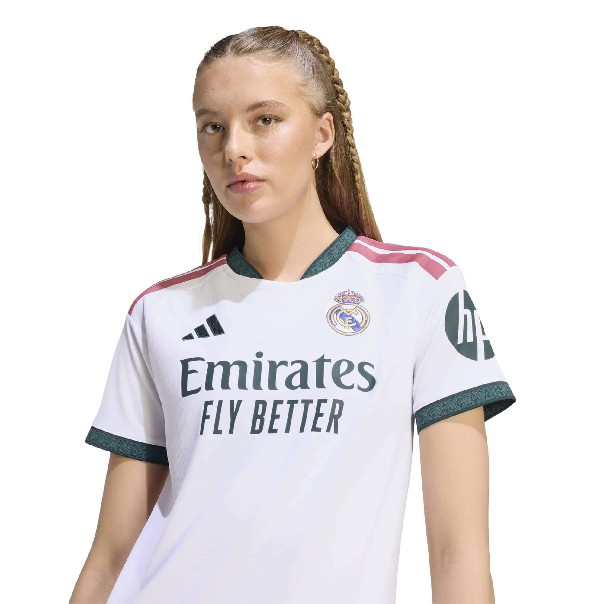 adidas 2026-27 Real Madrid Women's Stadium Home Soccer Jersey (Detail 1)
