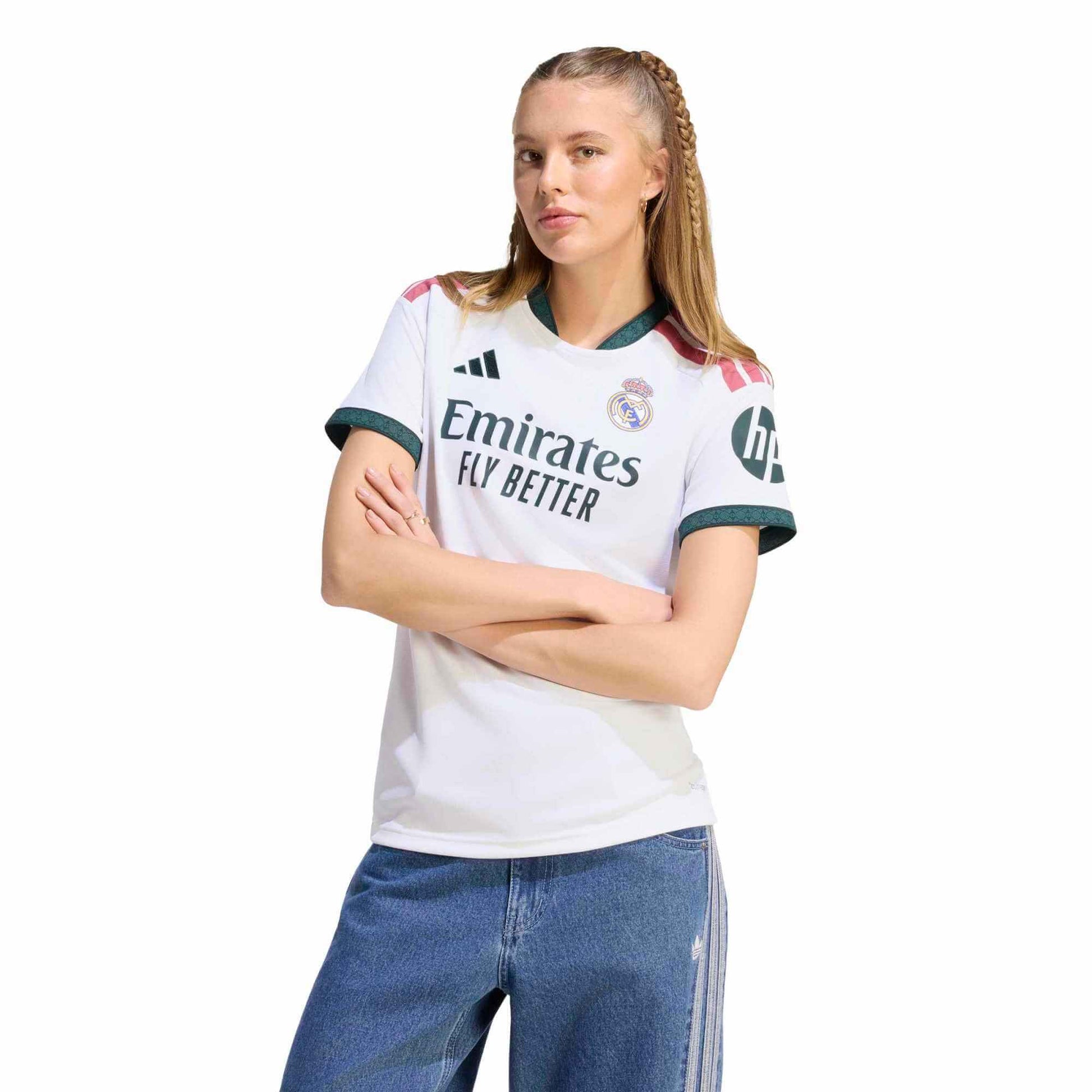 adidas 2026-27 Real Madrid Women's Stadium Home Soccer Jersey (Model - Front)