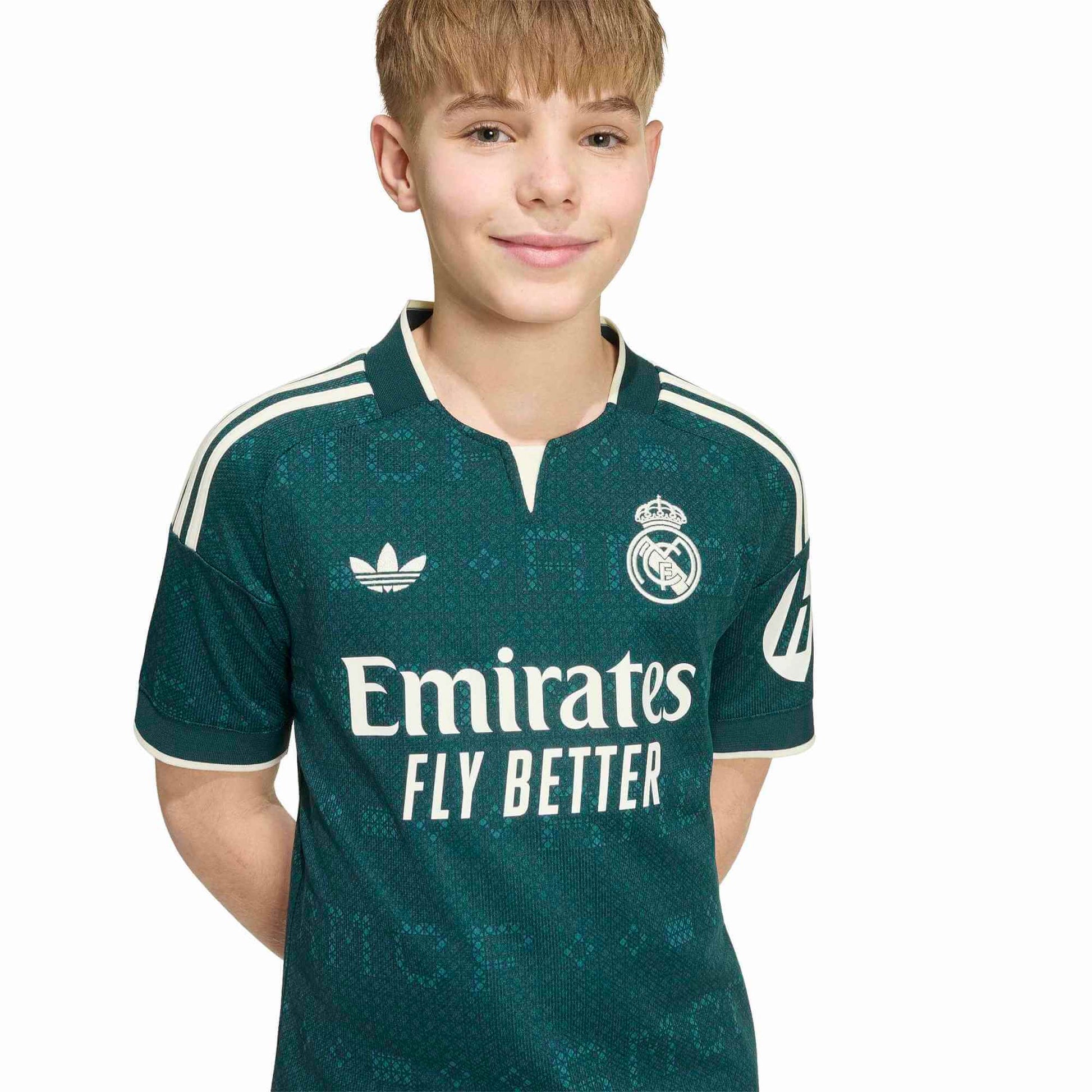 adidas 2026-27 Real Madrid Youth Stadium Away Soccer Jersey (Detail 1)