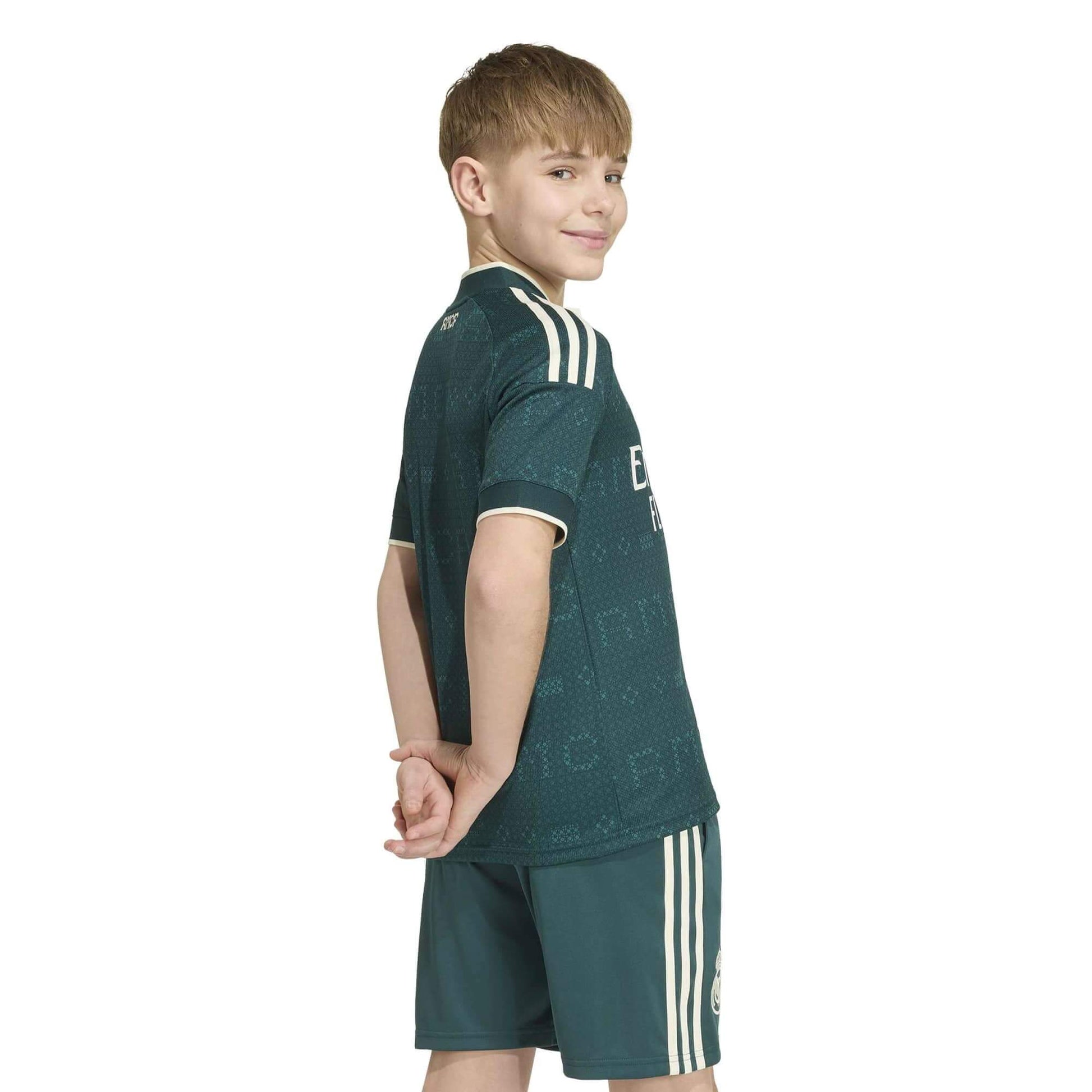 adidas 2026-27 Real Madrid Youth Stadium Away Soccer Jersey (Model - Back)