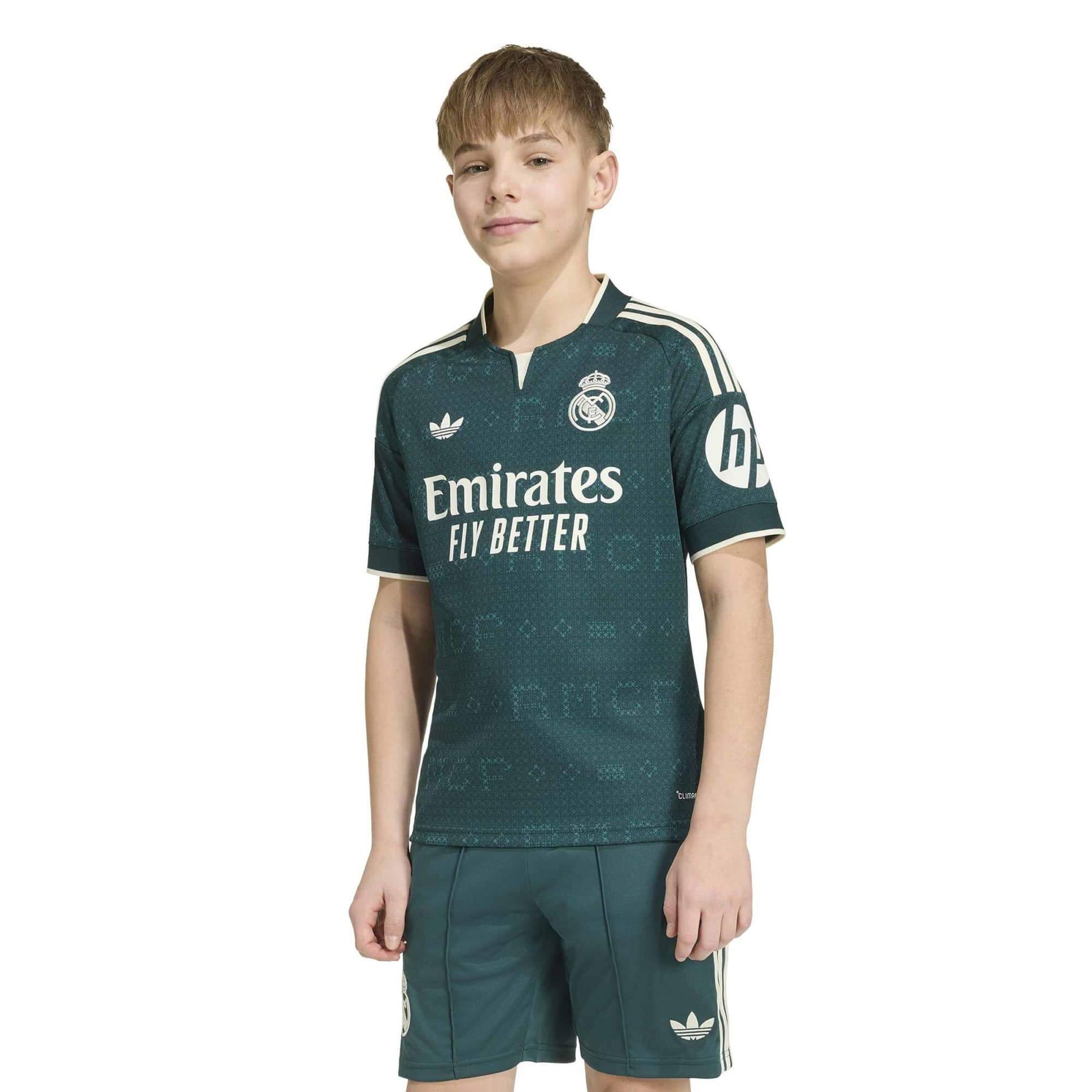 adidas 2026-27 Real Madrid Youth Stadium Away Soccer Jersey (Model - Front)