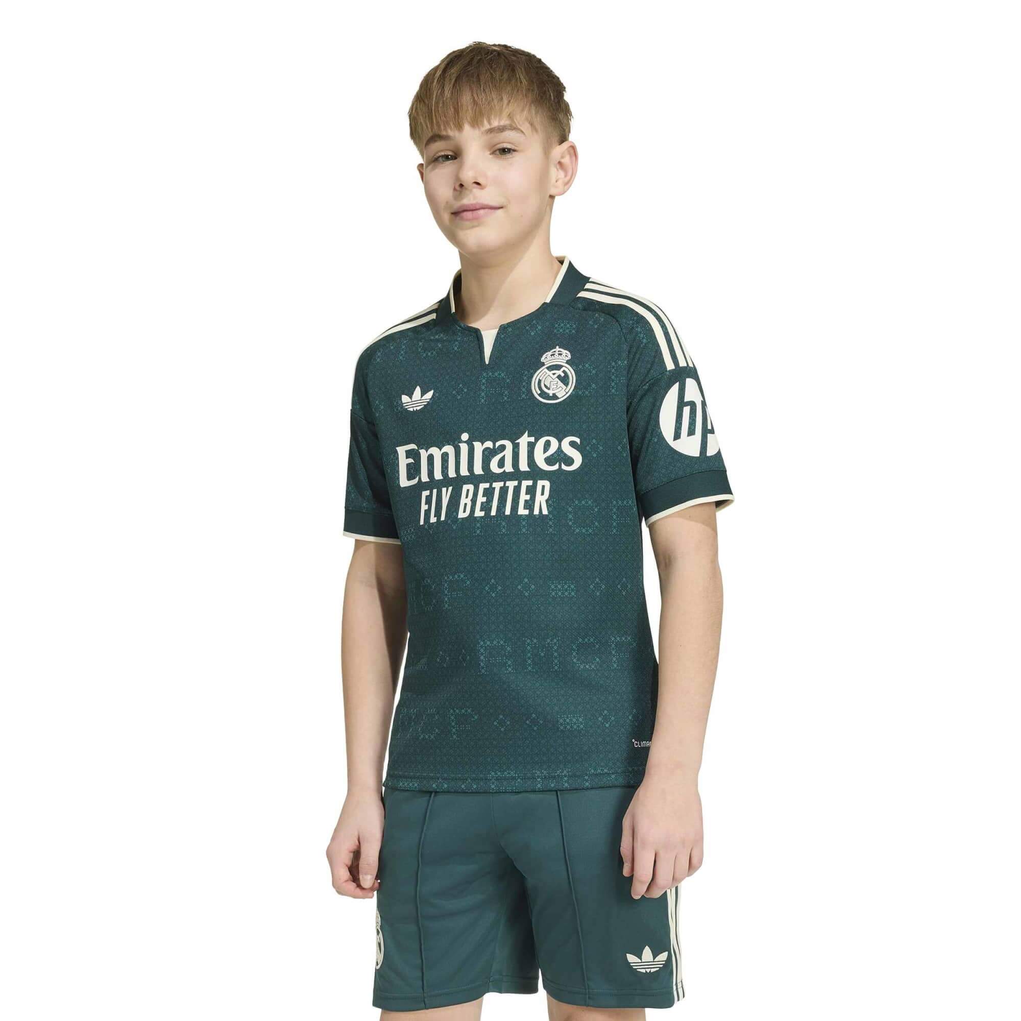 adidas 2026-27 Real Madrid Youth Stadium Away Soccer Jersey (Model - Front)