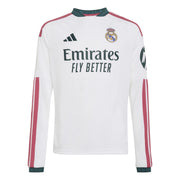 adidas 2026-27 Real Madrid Youth Stadium Home Long-Sleeve Soccer Jersey (Front)