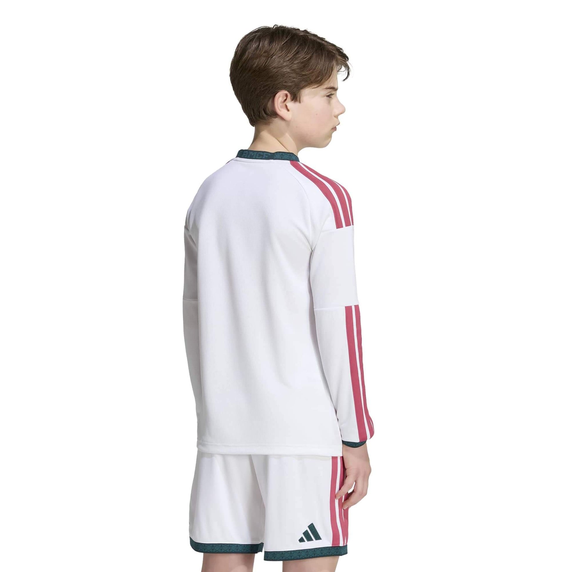 adidas 2026-27 Real Madrid Youth Stadium Home Long-Sleeve Soccer Jersey (Model - Back)