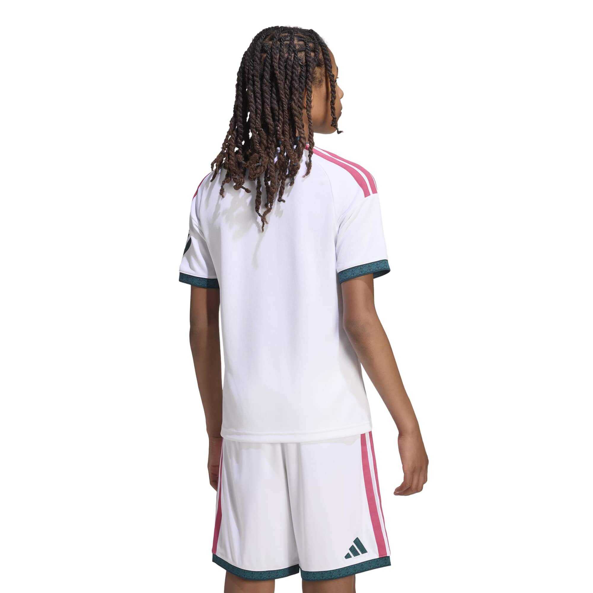 adidas 2026-27 Real Madrid Youth Stadium Home Soccer Jersey (Model - Back)