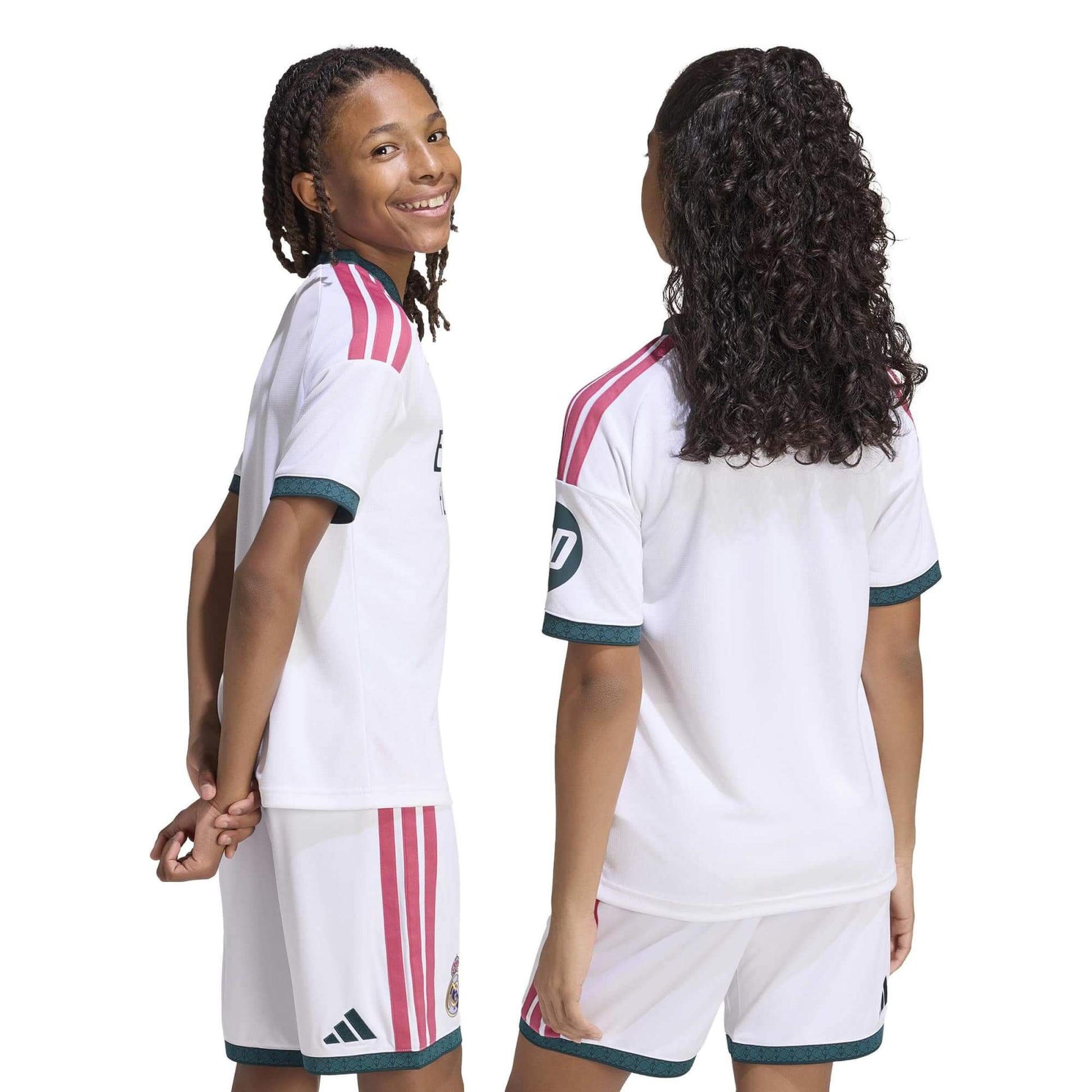 adidas 2026-27 Real Madrid Youth Stadium Home Soccer Jersey (Models - Back)