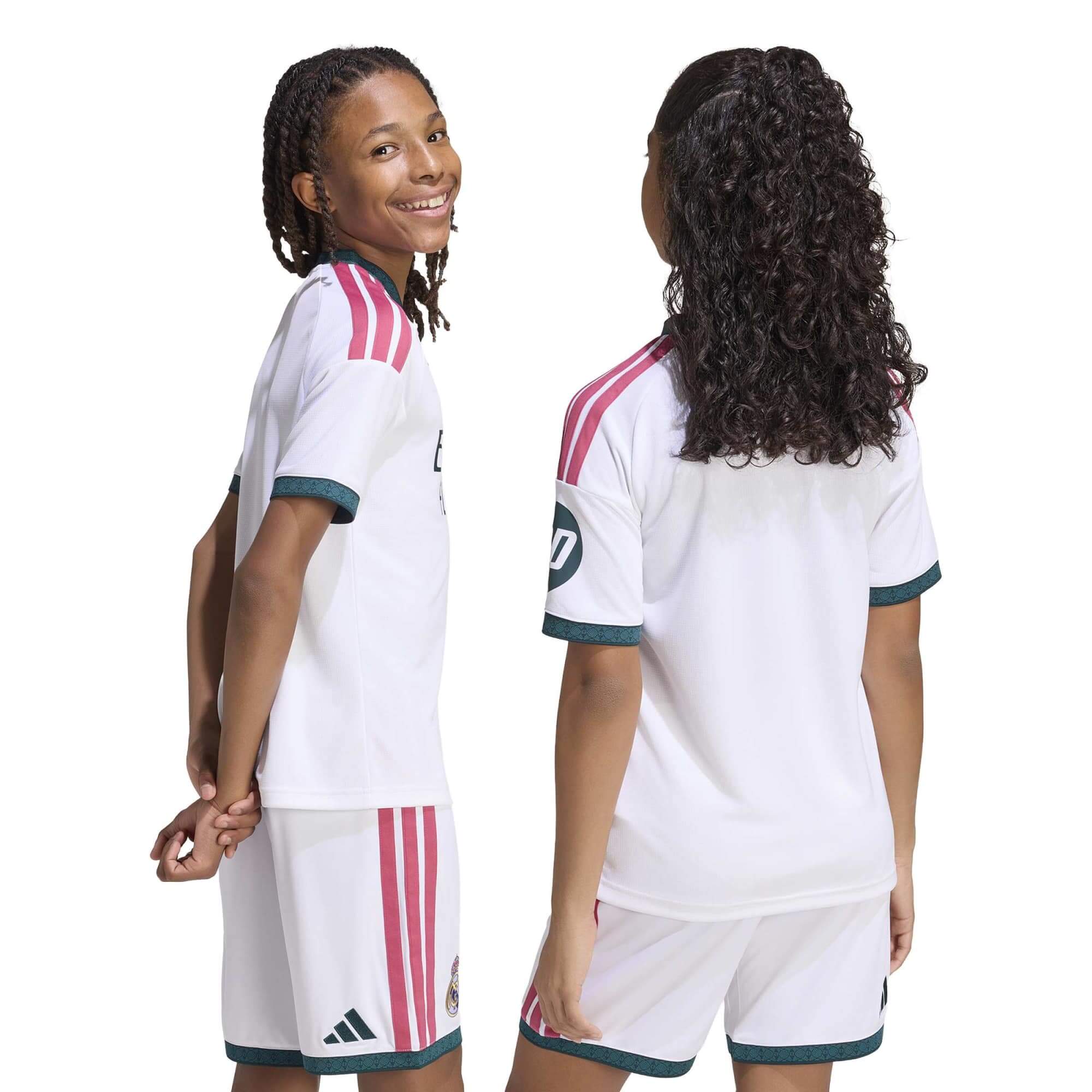 adidas 2026-27 Real Madrid Youth Stadium Home Soccer Jersey (Models - Back)