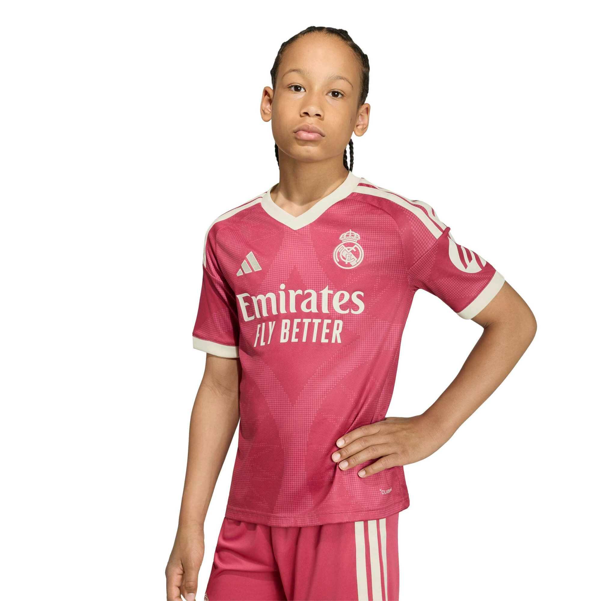 adidas 2026-27 Real Madrid Youth Stadium Third Soccer Jersey (Model - Side)