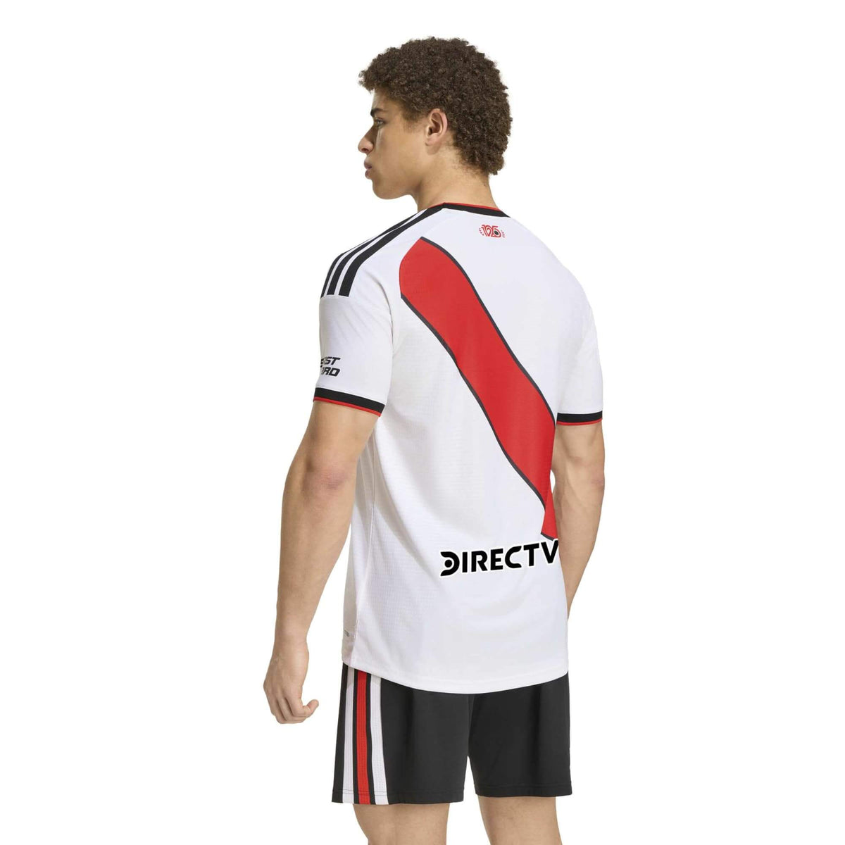 adidas 2026-27 River Plate Men's Authentic Home Soccer Jersey (Model - Back)