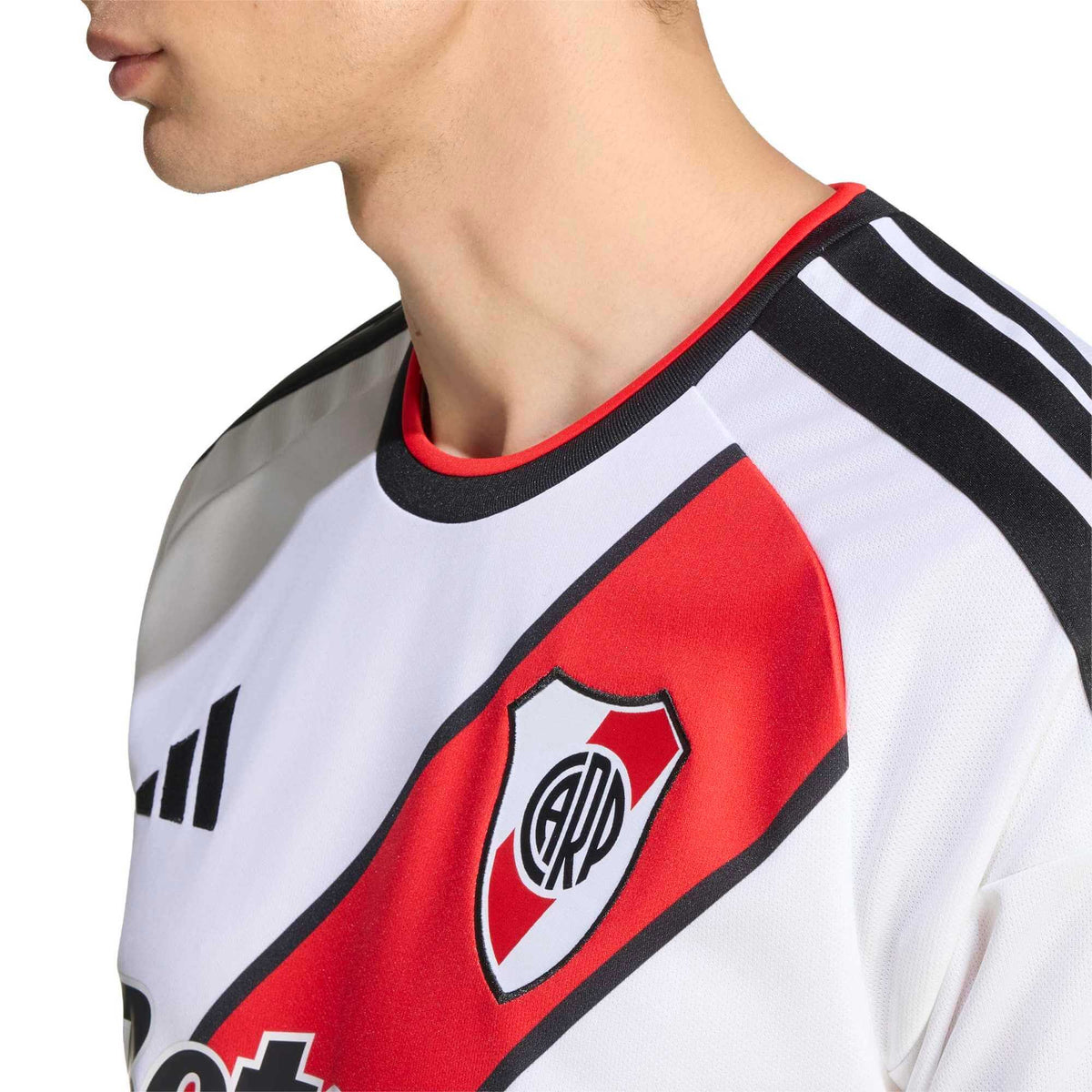 adidas 2026-27 River Plate Men's Stadium Home Soccer Jersey (Detail 1)