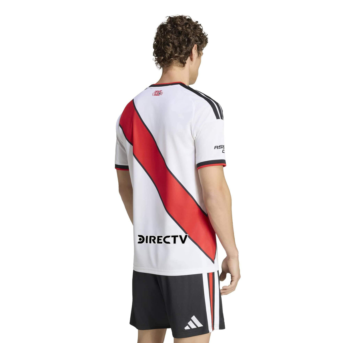 adidas 2026-27 River Plate Men's Stadium Home Soccer Jersey (Model - Back)