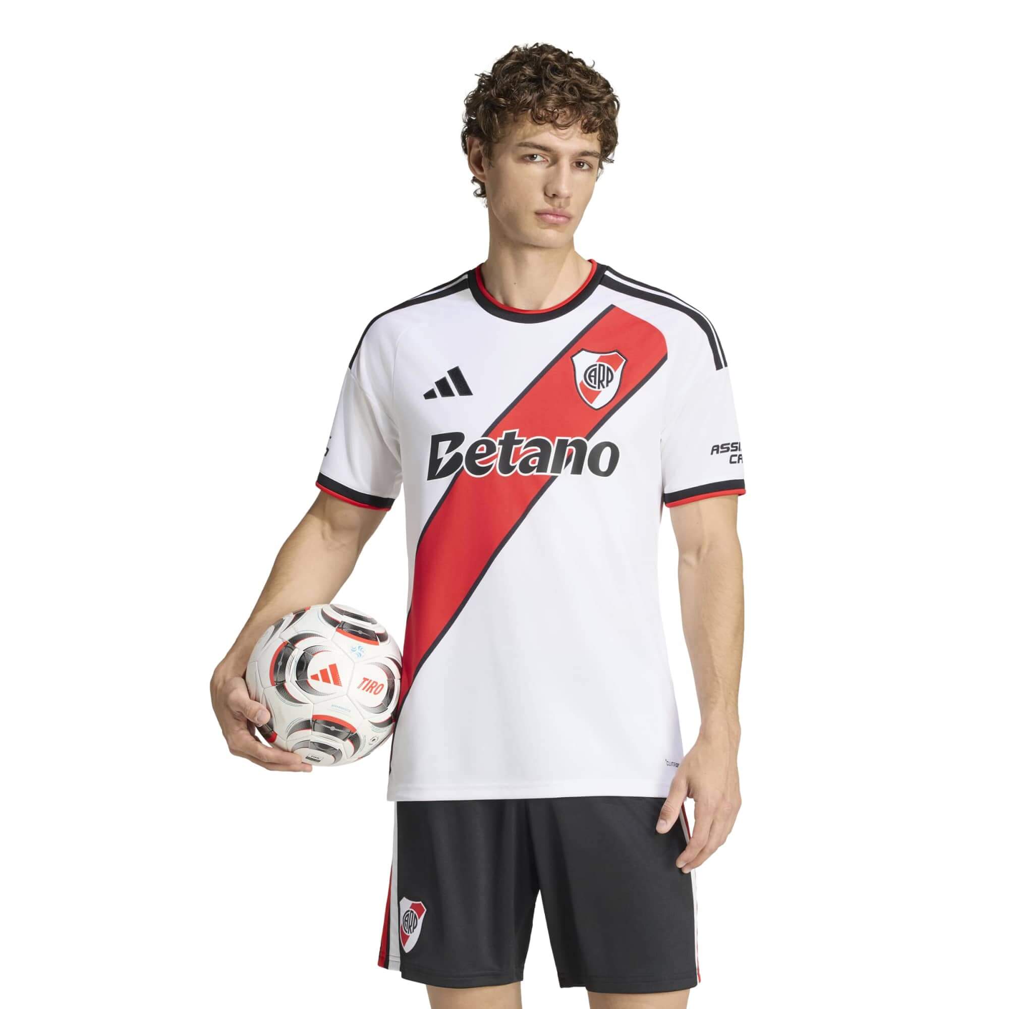 adidas 2026-27 River Plate Men's Stadium Home Soccer Jersey (Model - Front)