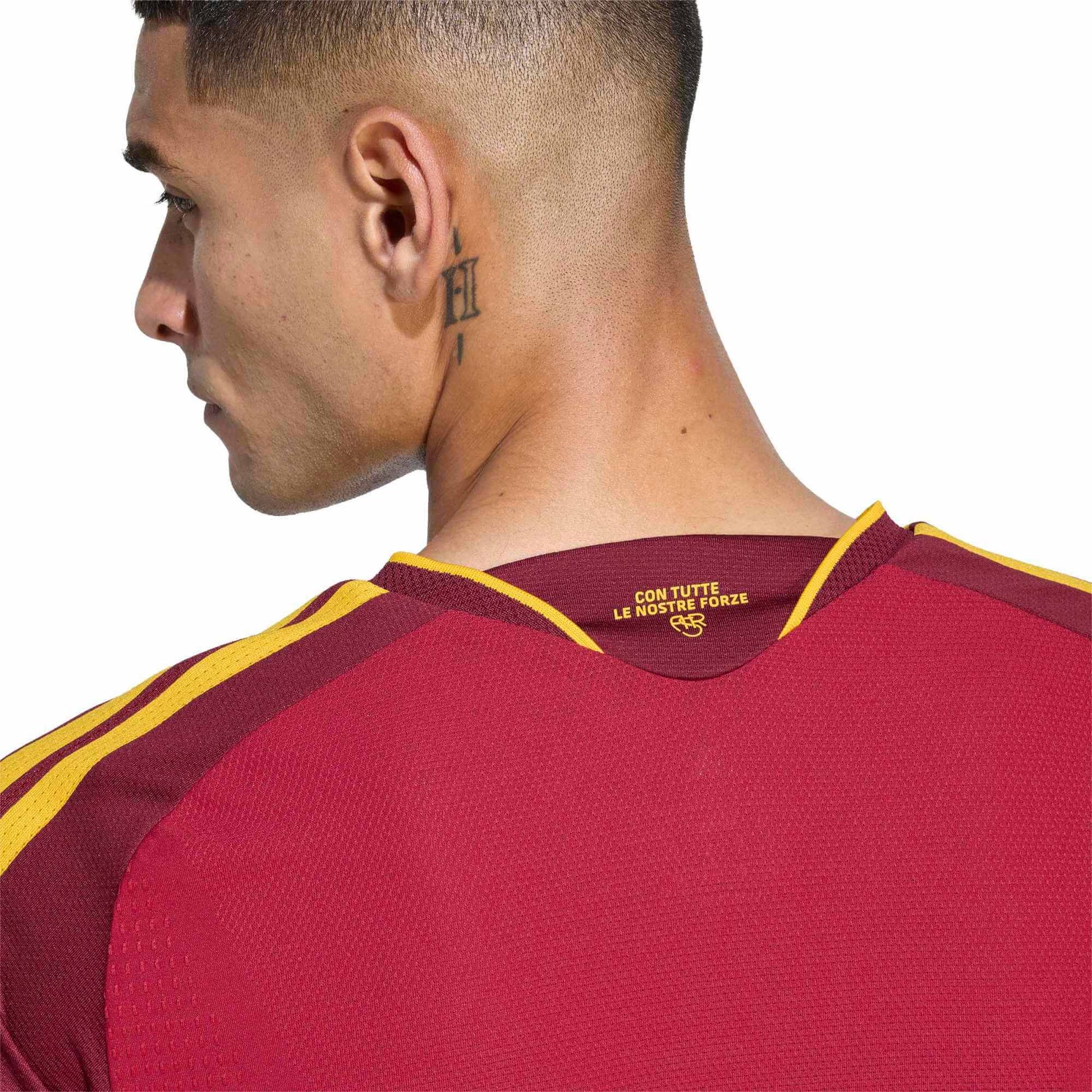 adidas 2026-27 Roma Men's Authentic Home Soccer Jersey (Detail 2)