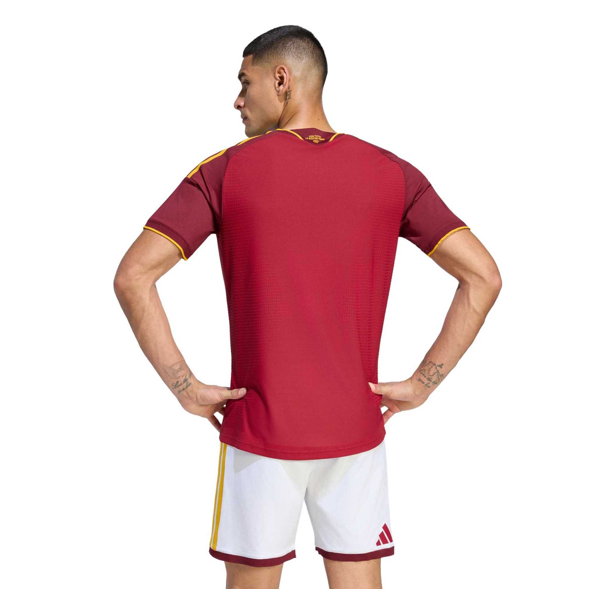 adidas 2026-27 Roma Men's Authentic Home Soccer Jersey (Model - Back)
