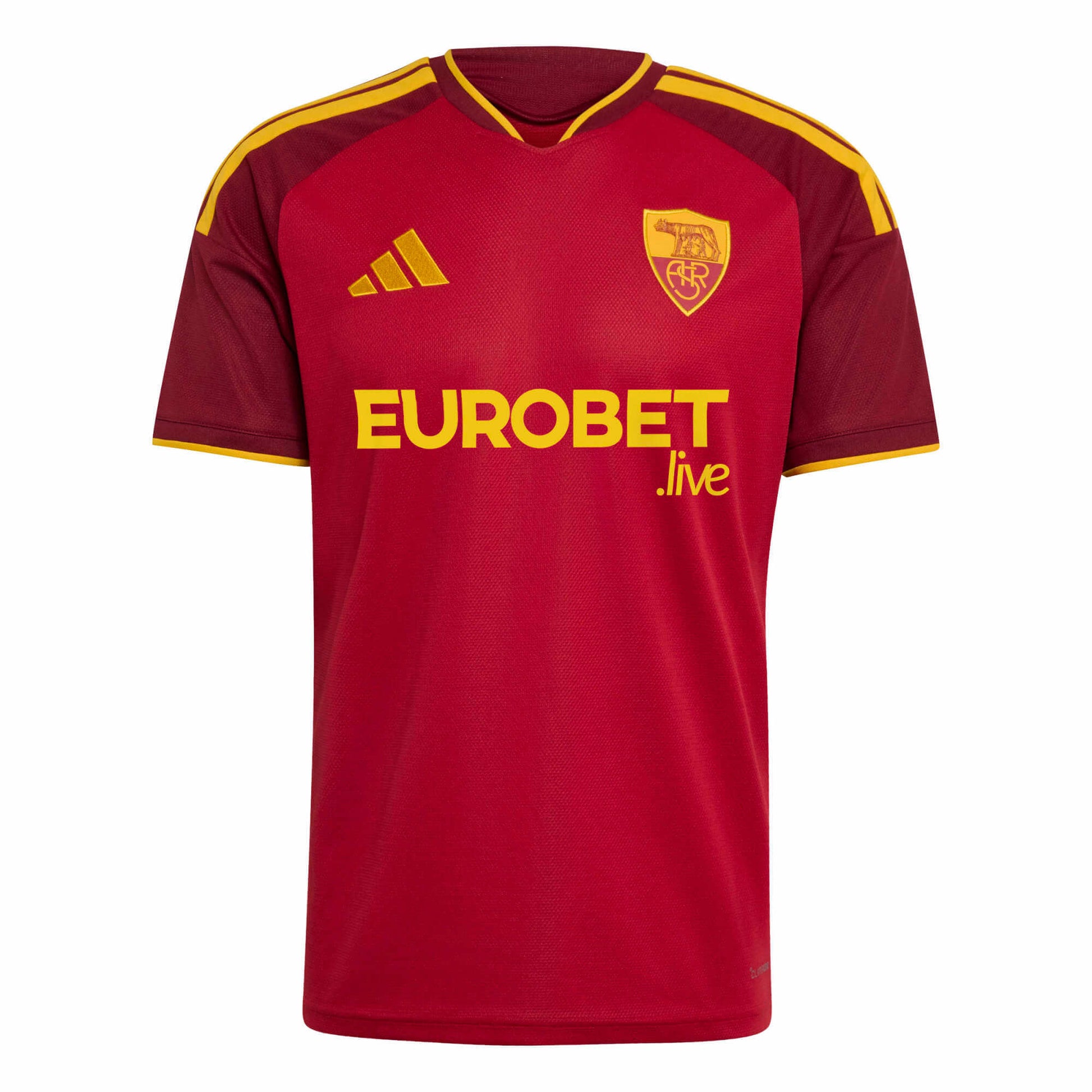 adidas 2026-27 Roma Men's Stadium Home Soccer Jersey (Front)
