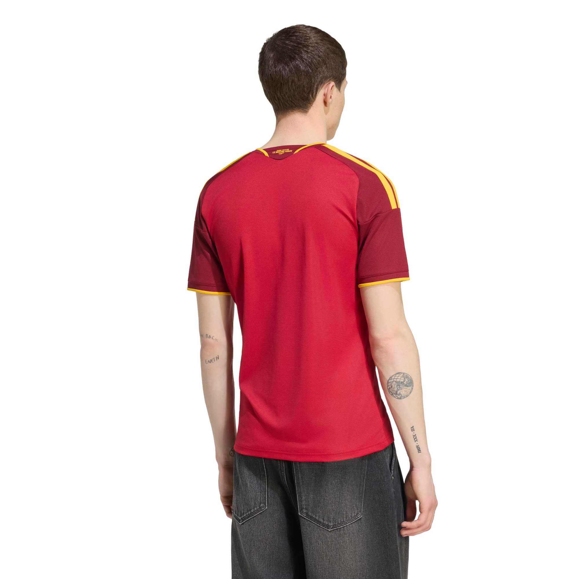 adidas 2026-27 Roma Men's Stadium Home Soccer Jersey (Model - Back)