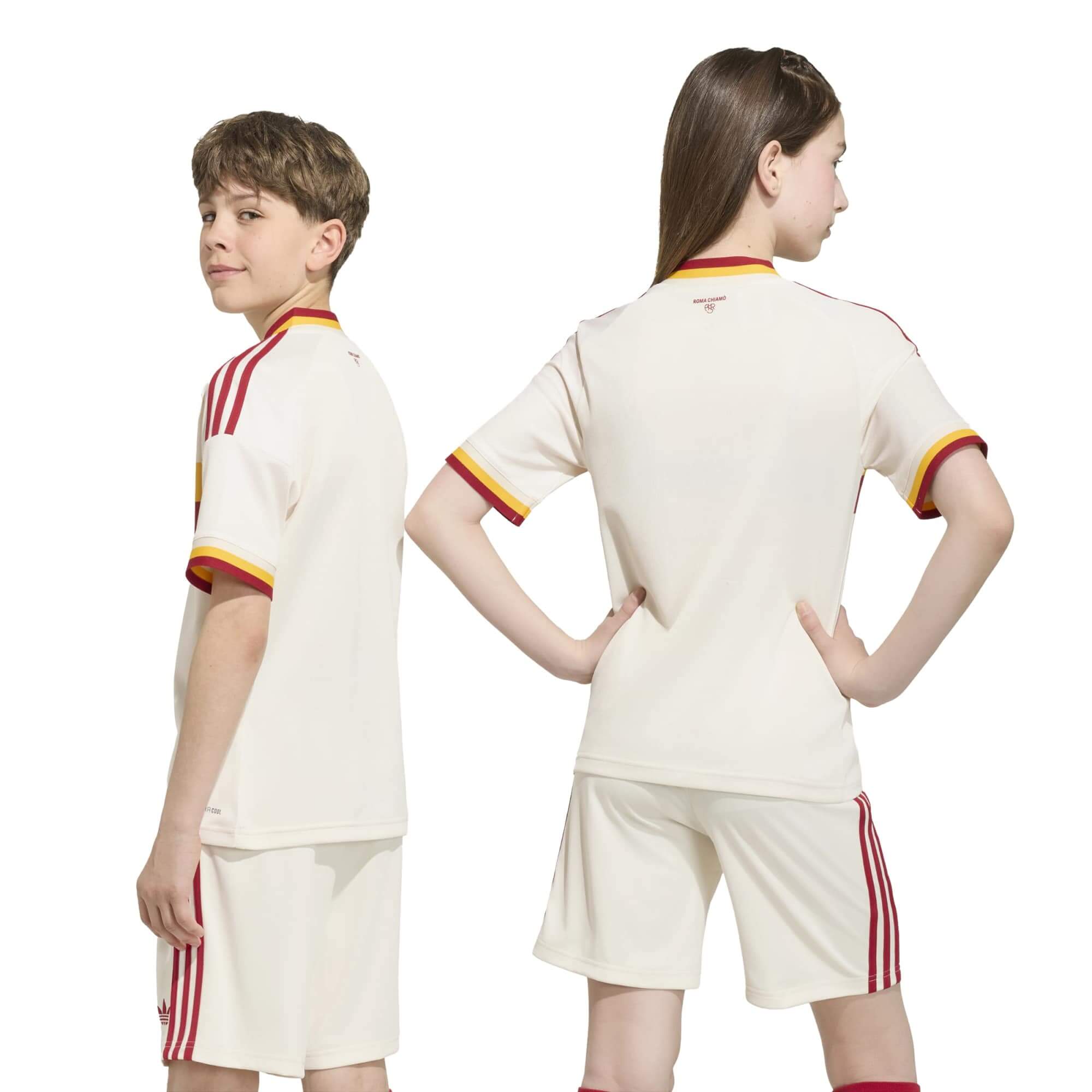 adidas 2026-27 Roma Youth Stadium Away Soccer Jersey (Models - Back)