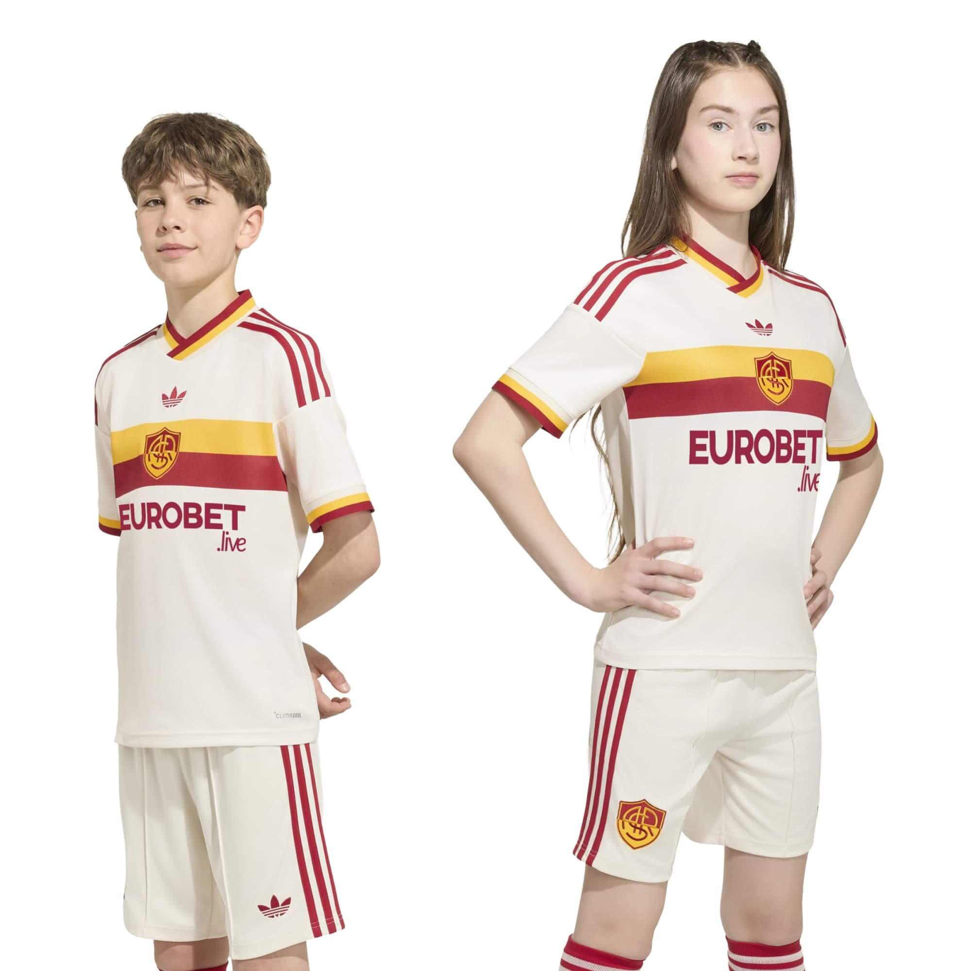 adidas 2026-27 Roma Youth Stadium Away Soccer Jersey (Models - Front)