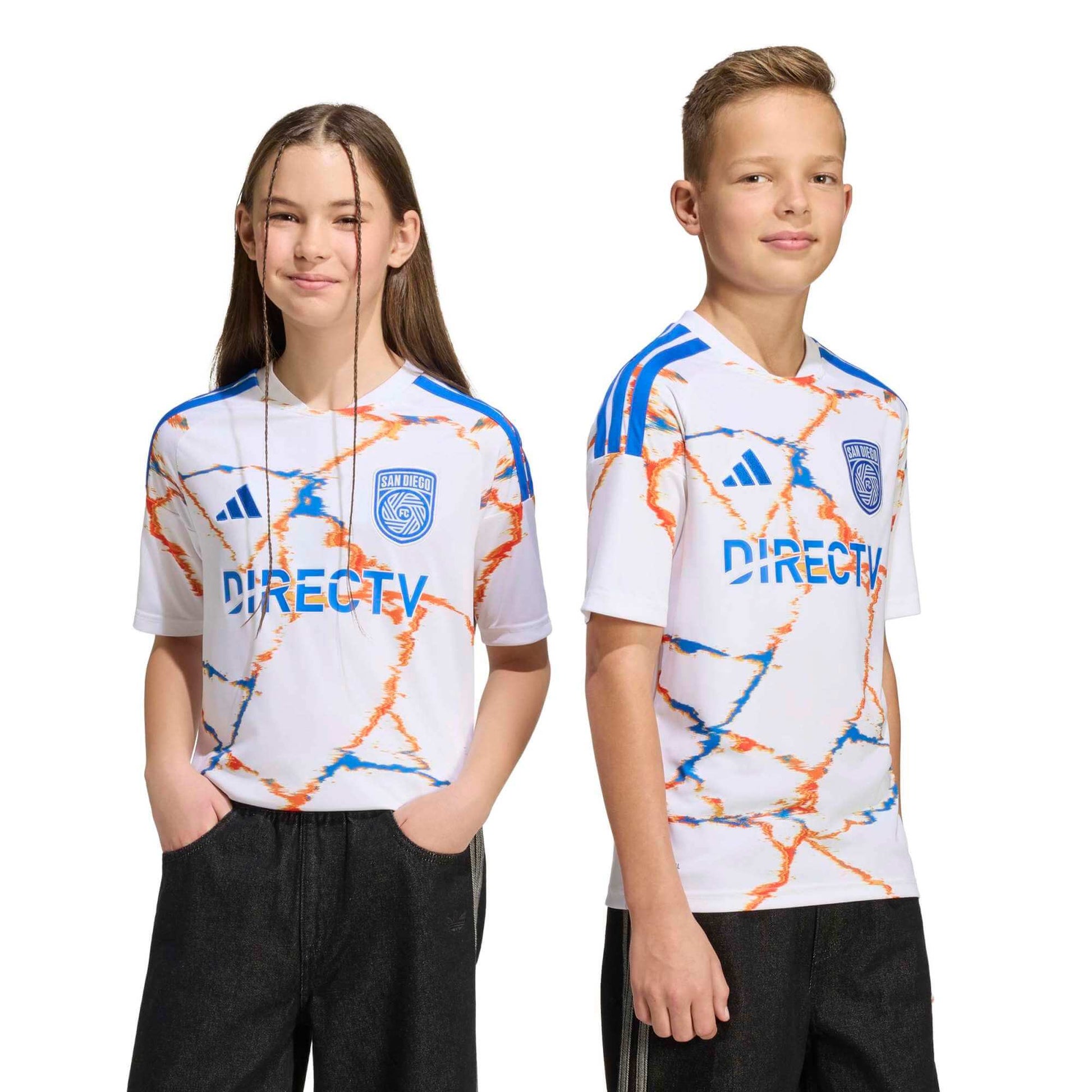 adidas 2026-27 San Diego Youth Stadium Away Soccer Jersey (Models - Front)