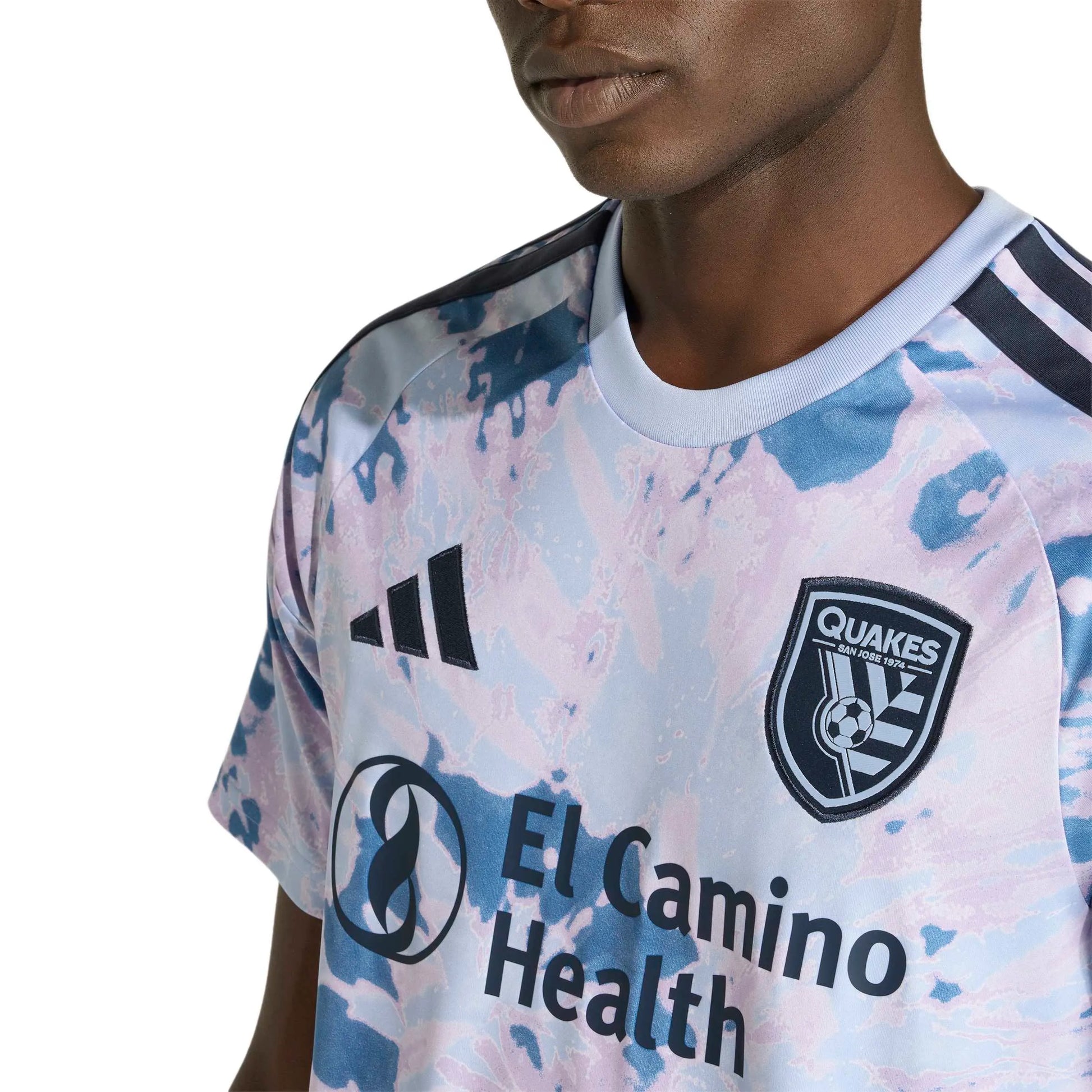 adidas 2026-27 San Jose Earthquakes Men's Stadium Away Soccer Jersey (Detail 1)