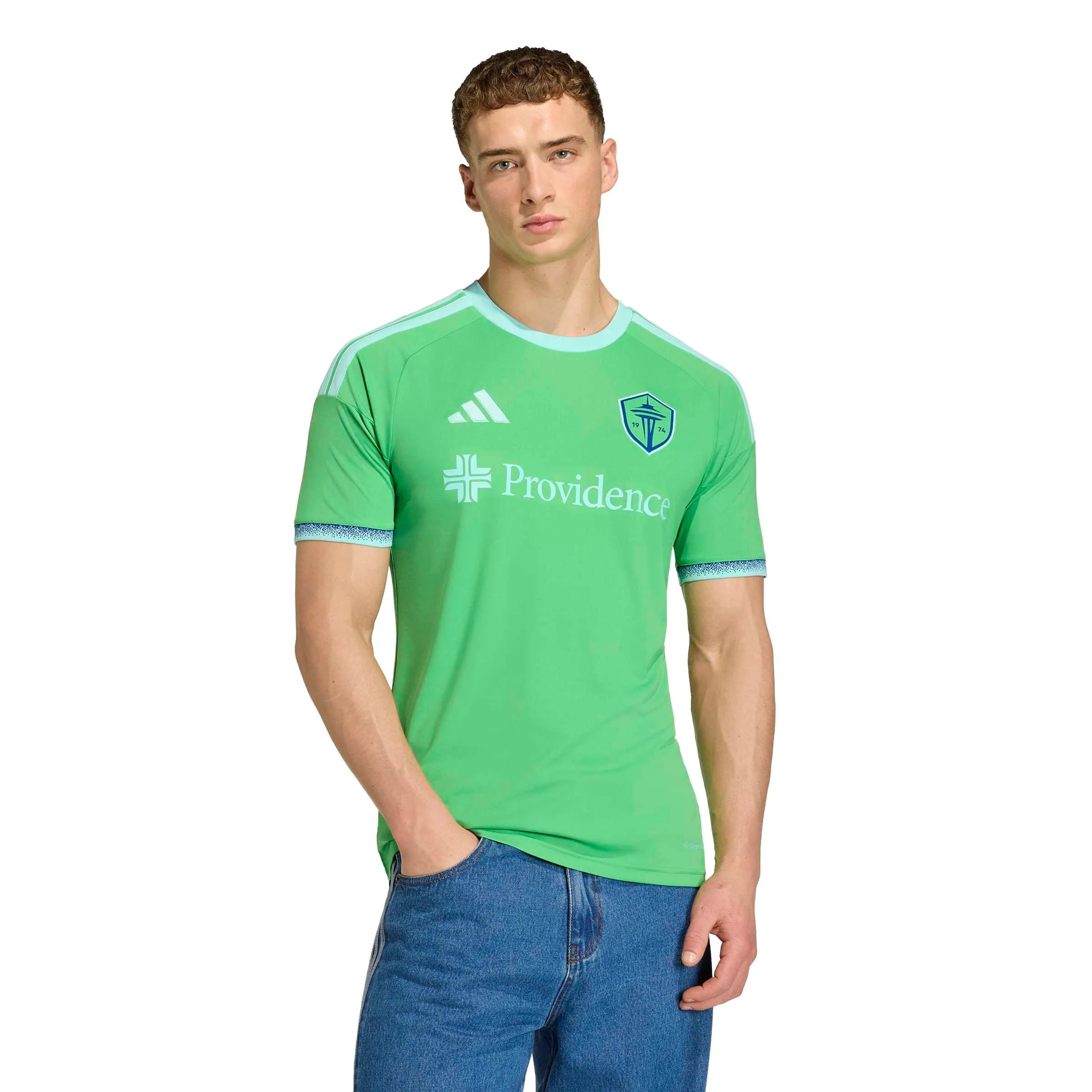 adidas 2026-27 Seattle Sounders Men Stadium Home Soccer Jersey (Model - Front)