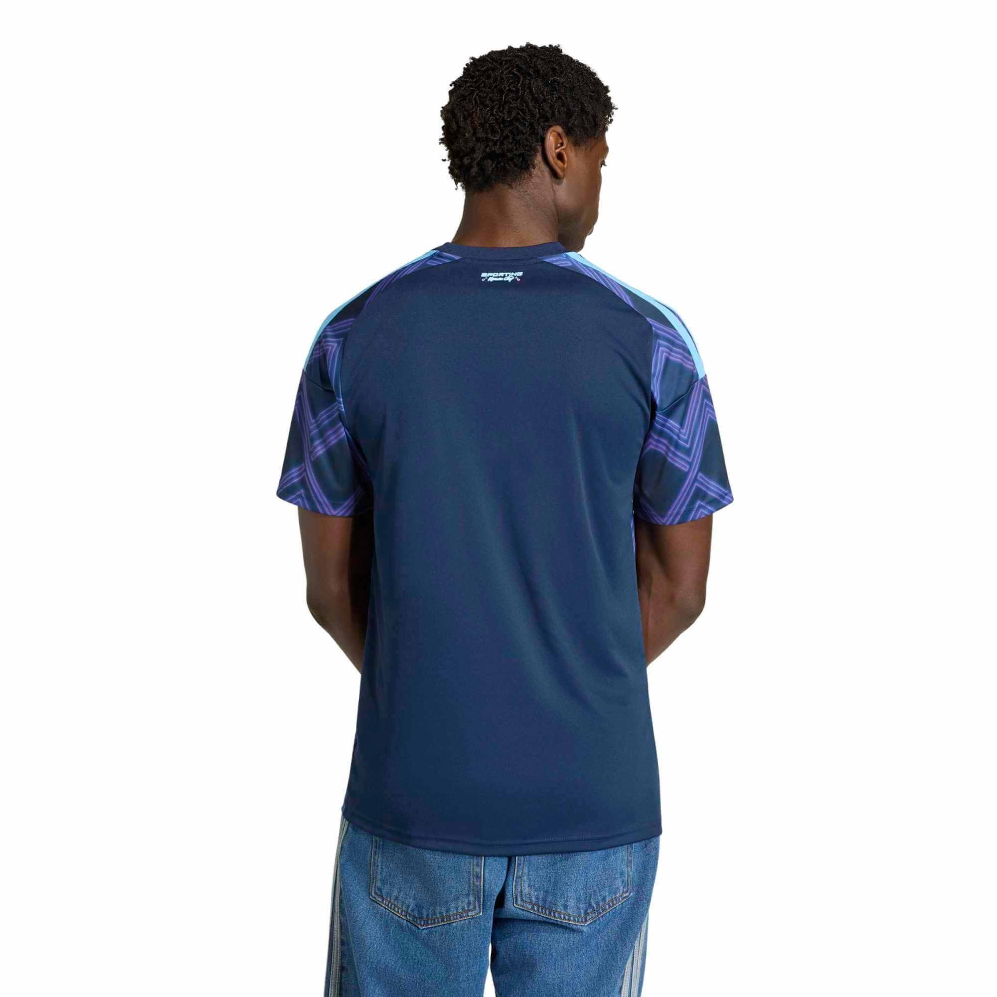 adidas 2026-27 Sporting Kansas City Men's Stadium Away Soccer Jersey (Model - Back)