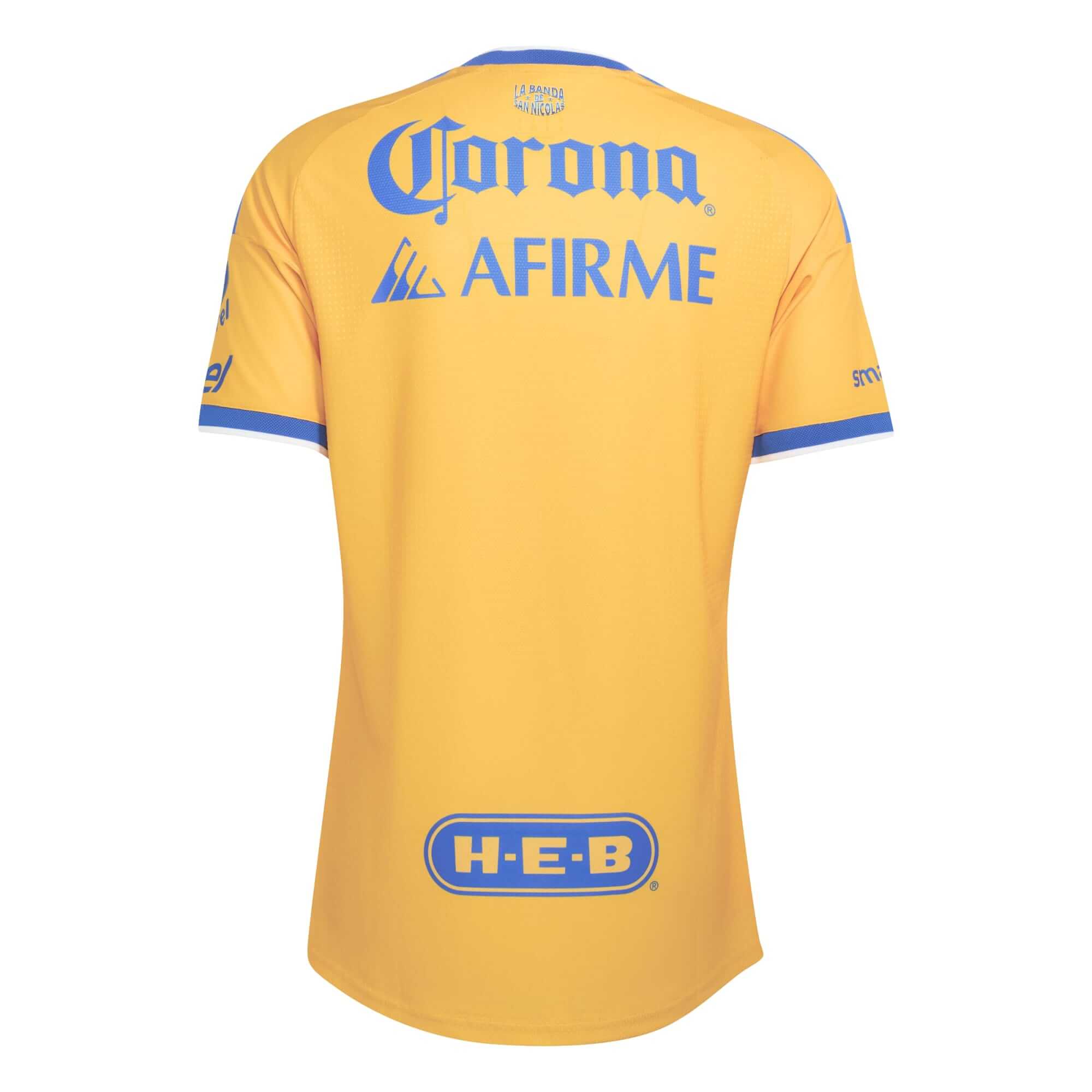 adidas 2026-27 Tigres Men's Authentic Home Soccer Jersey (Back)