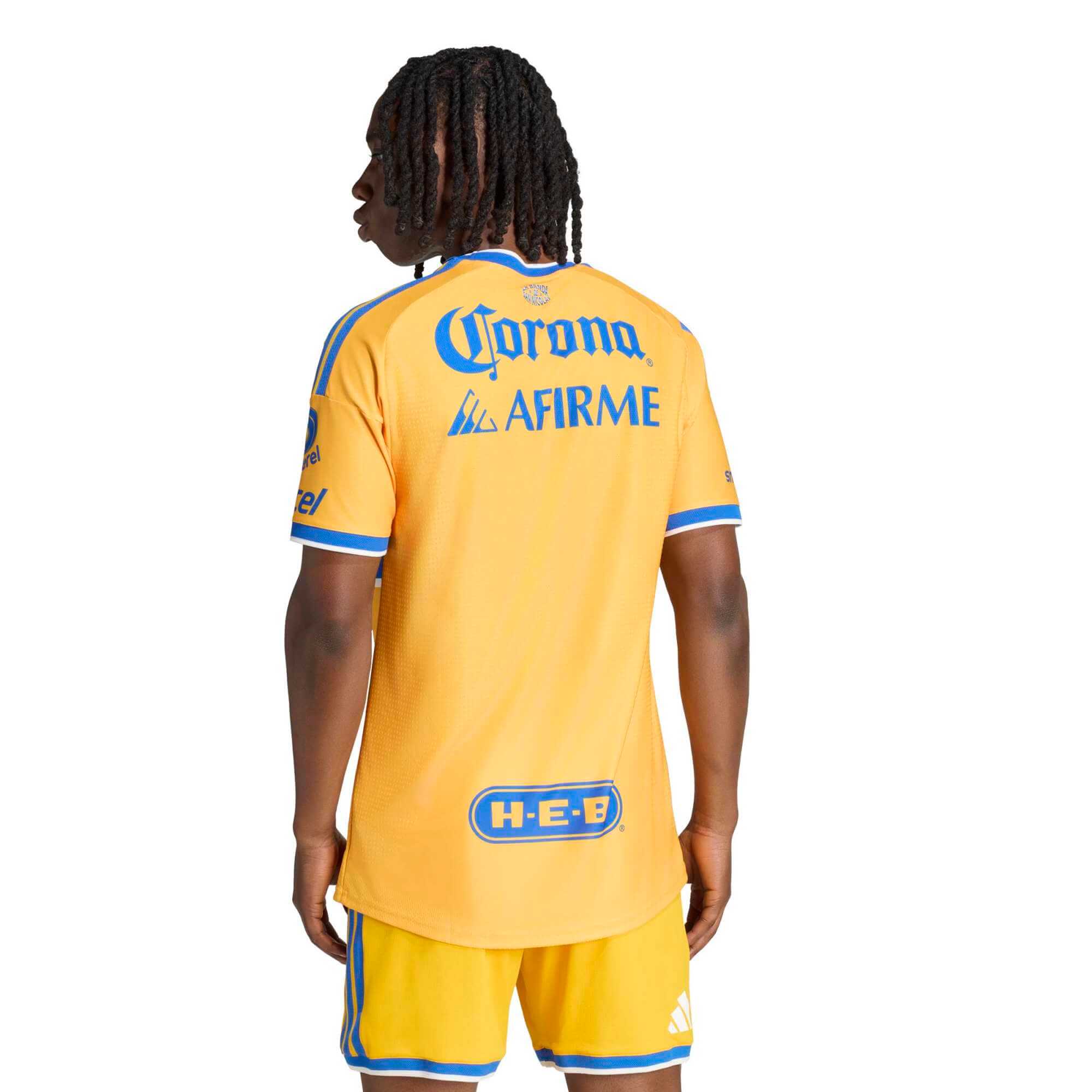 adidas 2026-27 Tigres Men's Authentic Home Soccer Jersey (Model - Back)