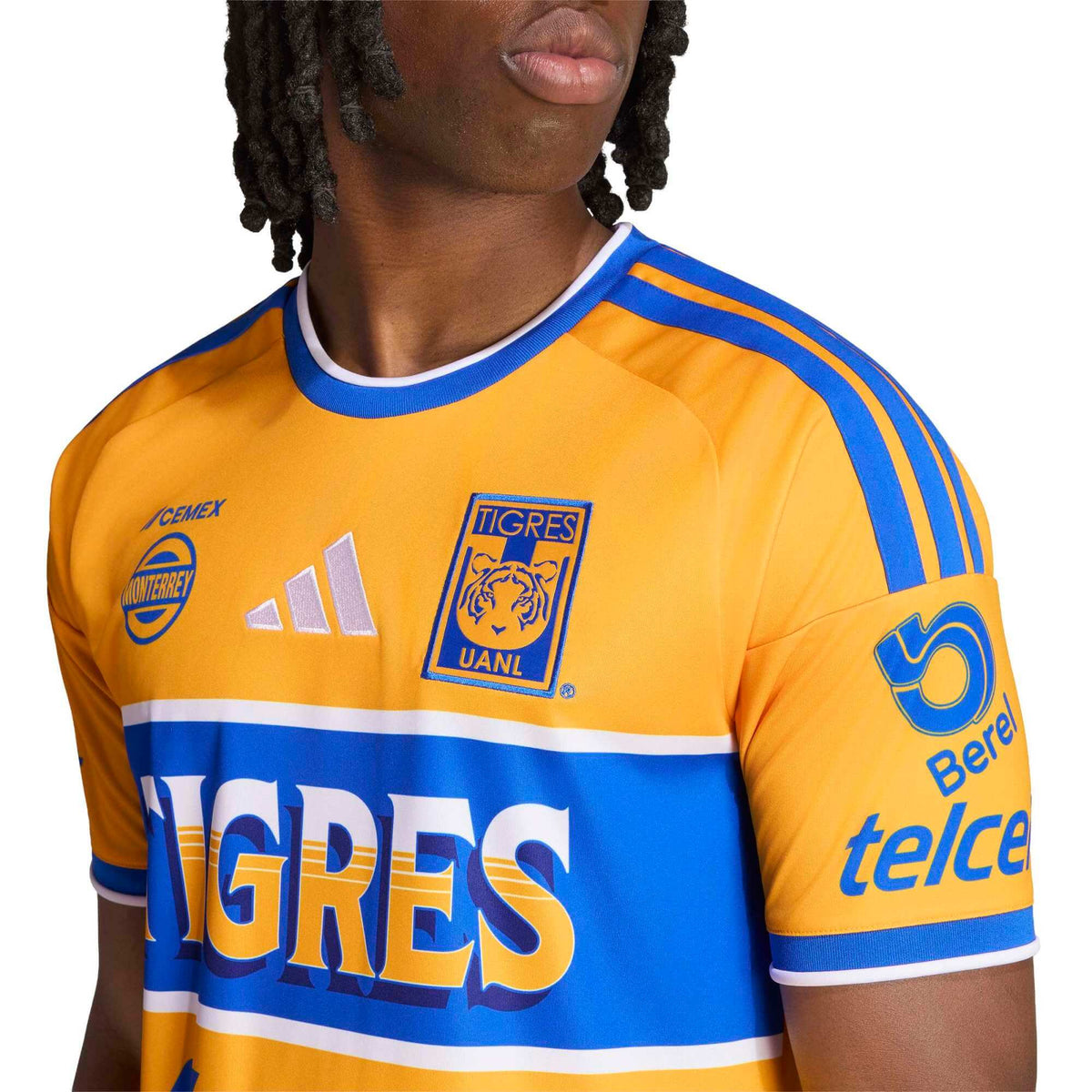 adidas 2026-27 Tigres Men's Stadium Home Soccer Jersey (Detail 1)