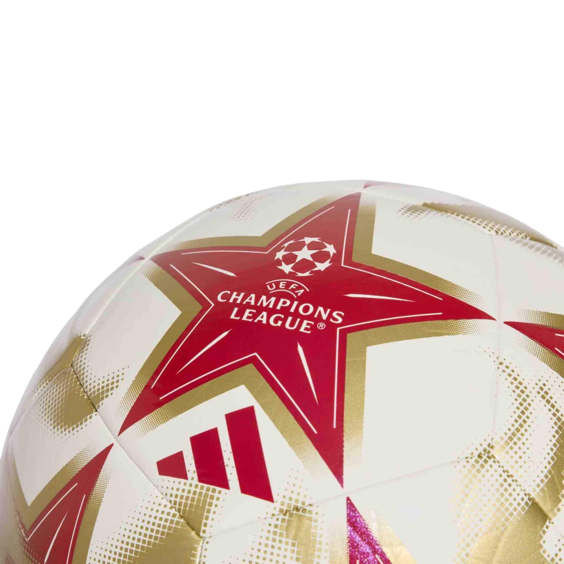 adidas 2026-27 UCL Club Soccer Ball White / Multicolor / Silver Metallic (Detail 1)