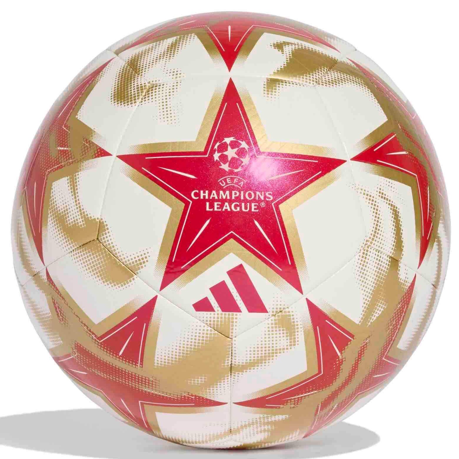adidas 2026-27 UCL Club Soccer Ball White / Multicolor / Silver Metallic (Front)